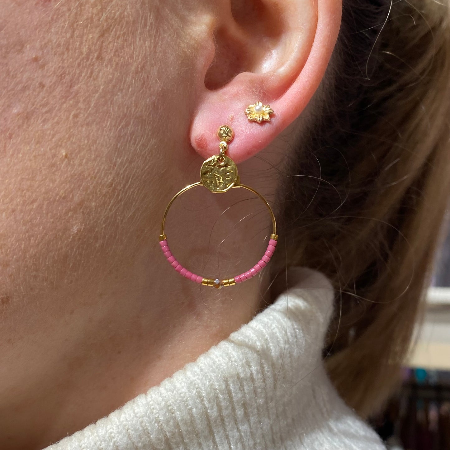 Boucles d'Oreilles Lila Rose - By Garance