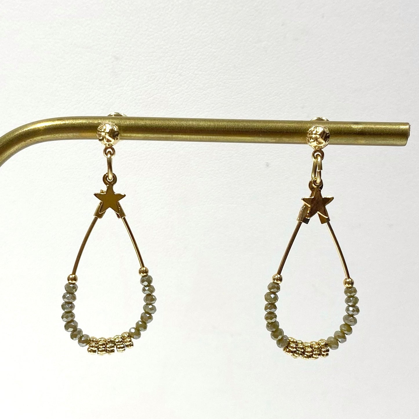 Boucles d'Oreilles Luna Kaki - By Garance