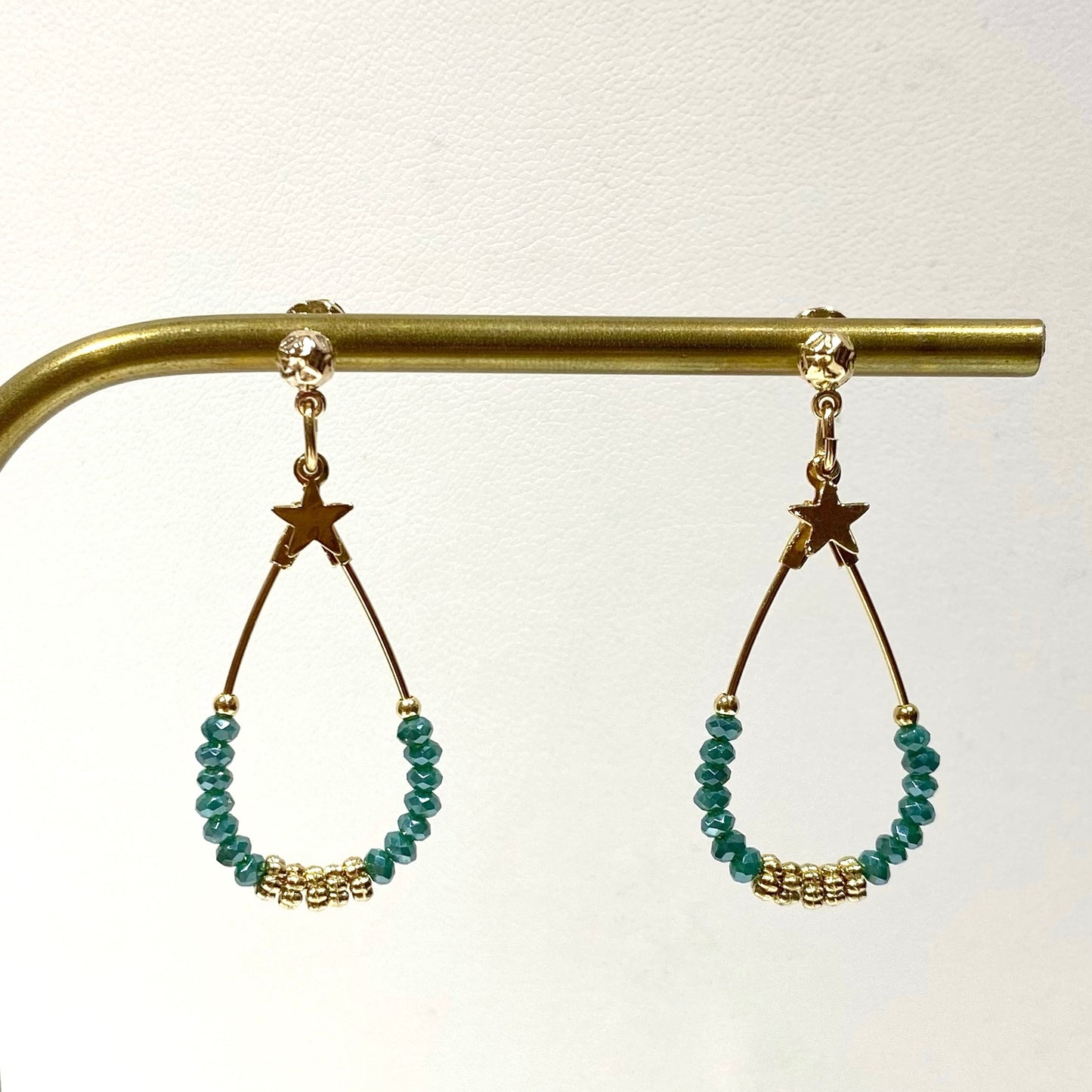 Boucles d'Oreilles Luna Turquoise - By Garance