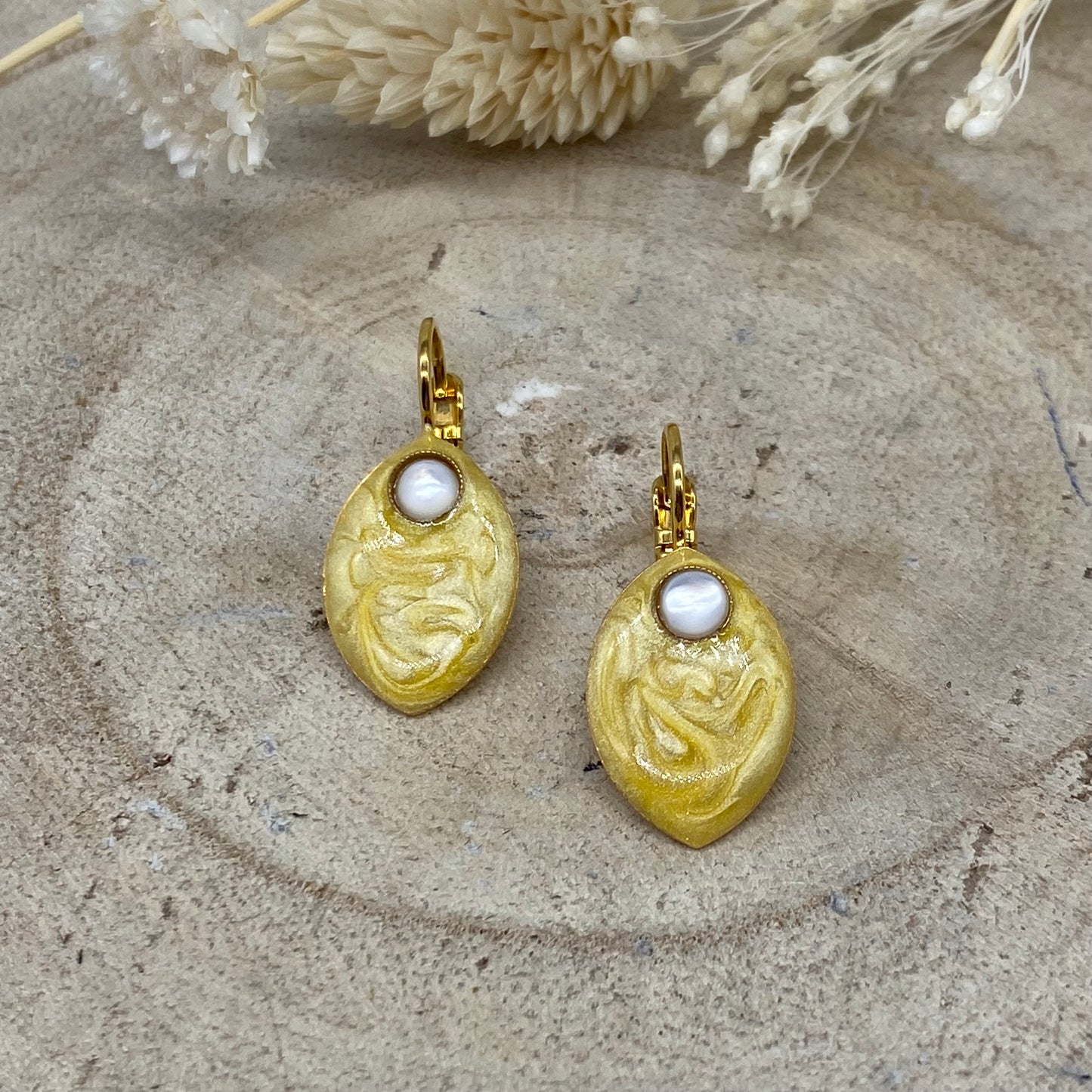 Boucles d'Oreilles Jaune - Statu Quo