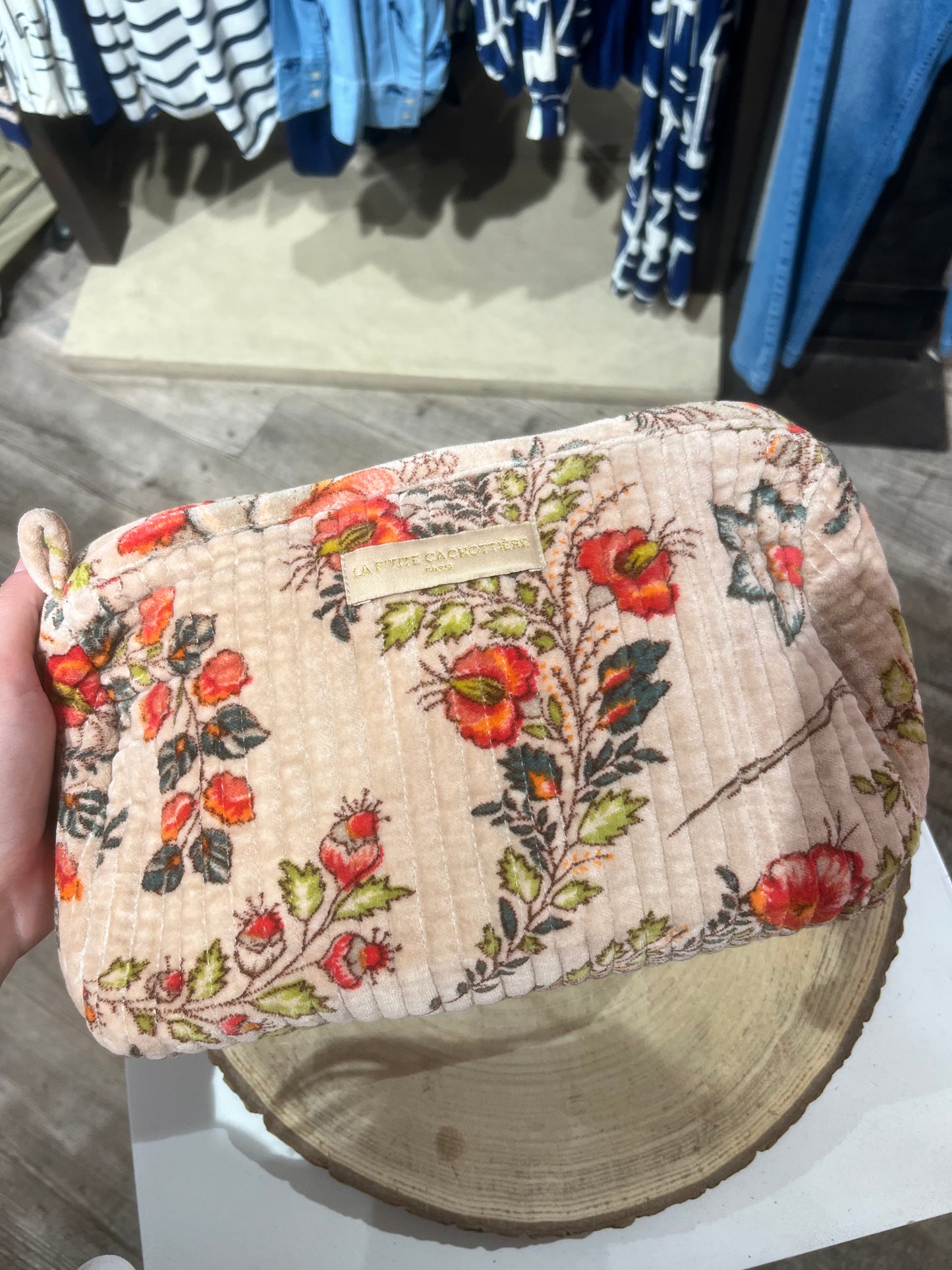 Trousse India Velours - Taille L - La P'tite Cachottière
