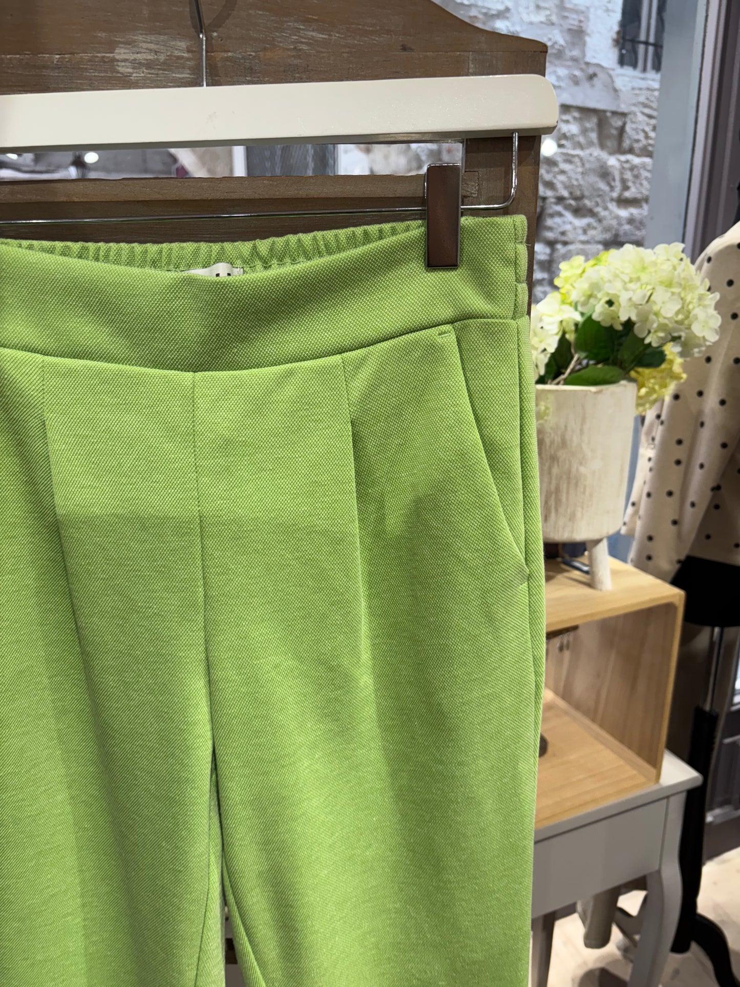 Pantalon ihkate pique parrot green