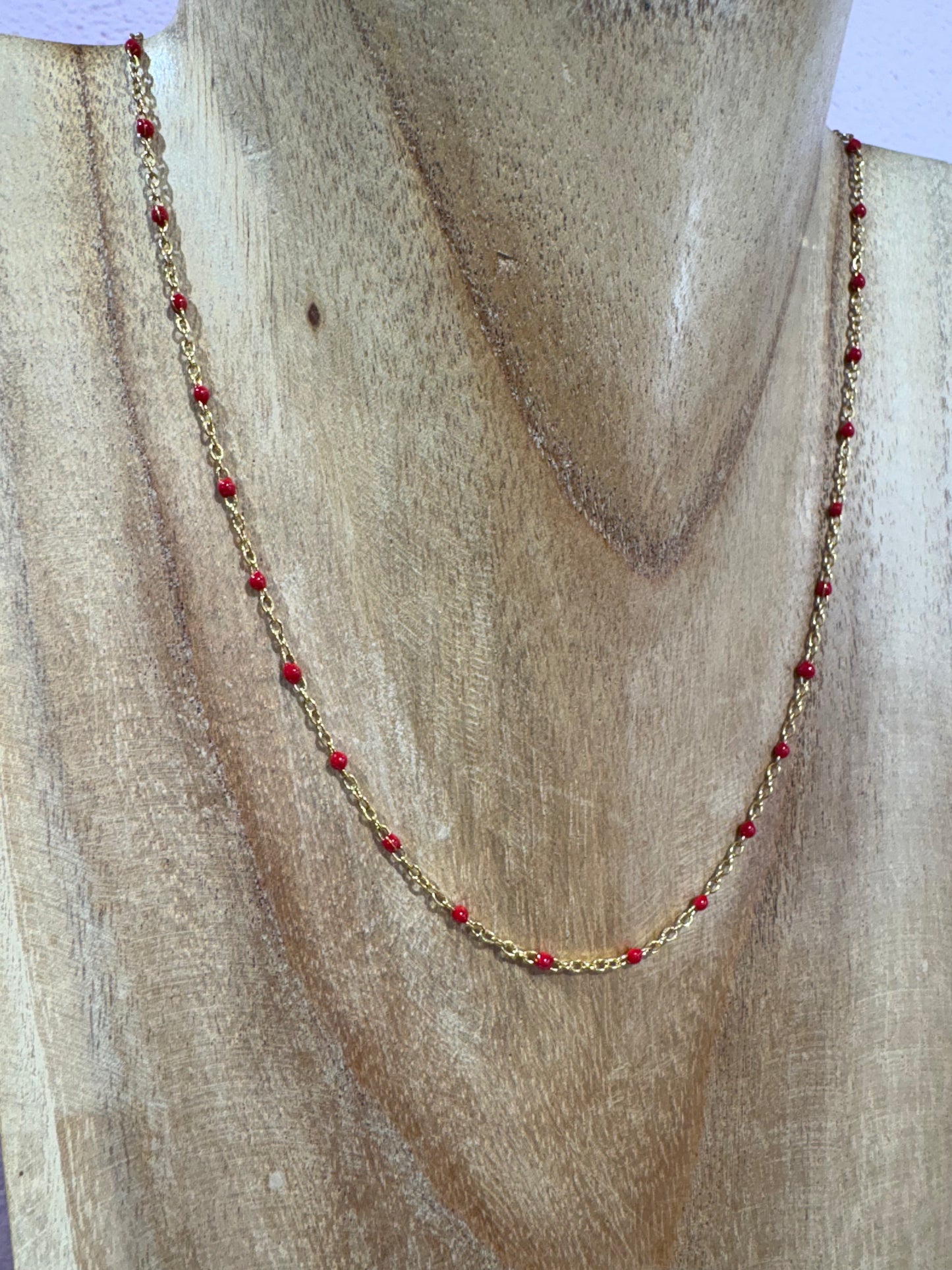 Collier Gigi Rouge