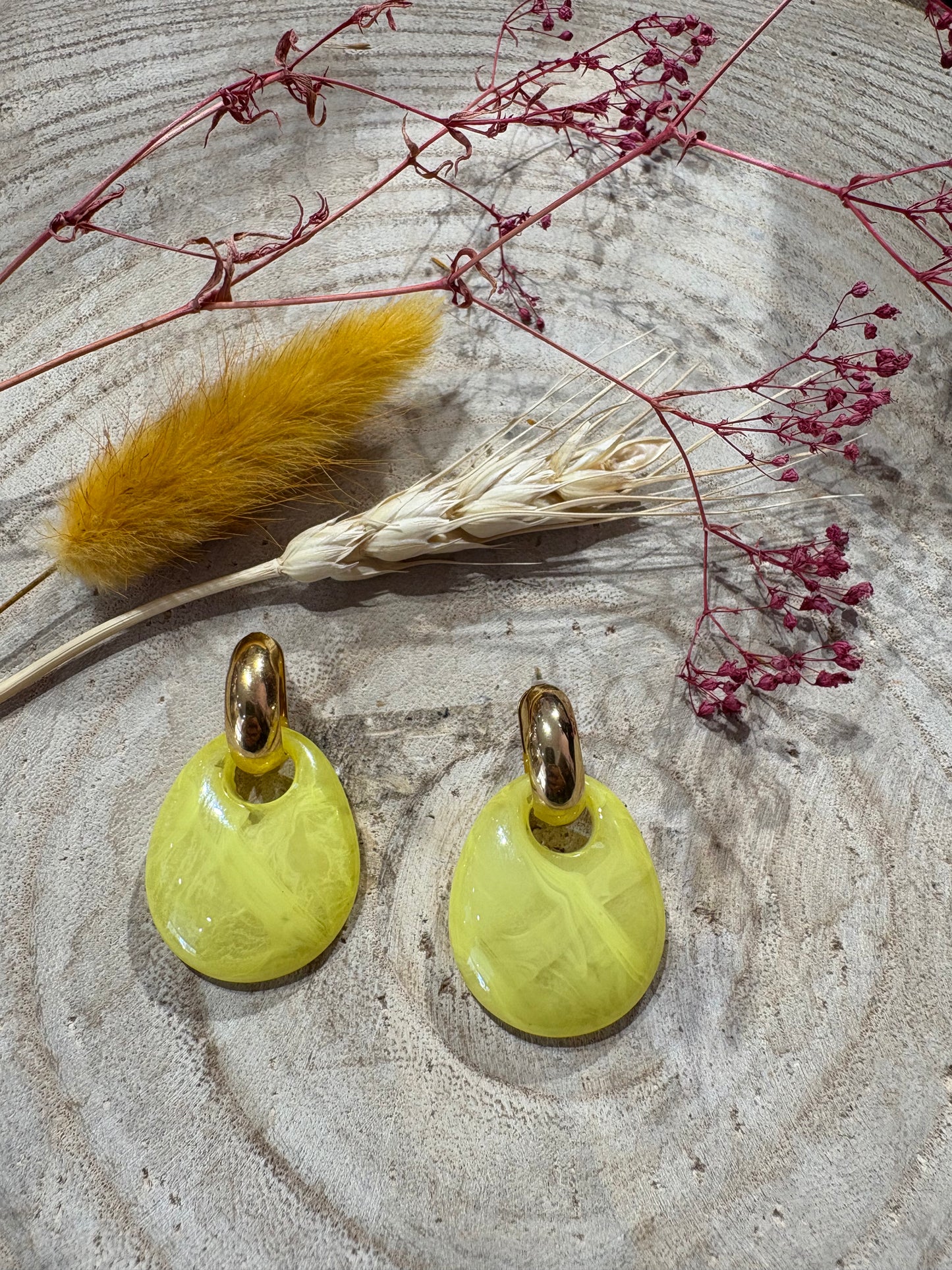 Boucles Alysha Jaune