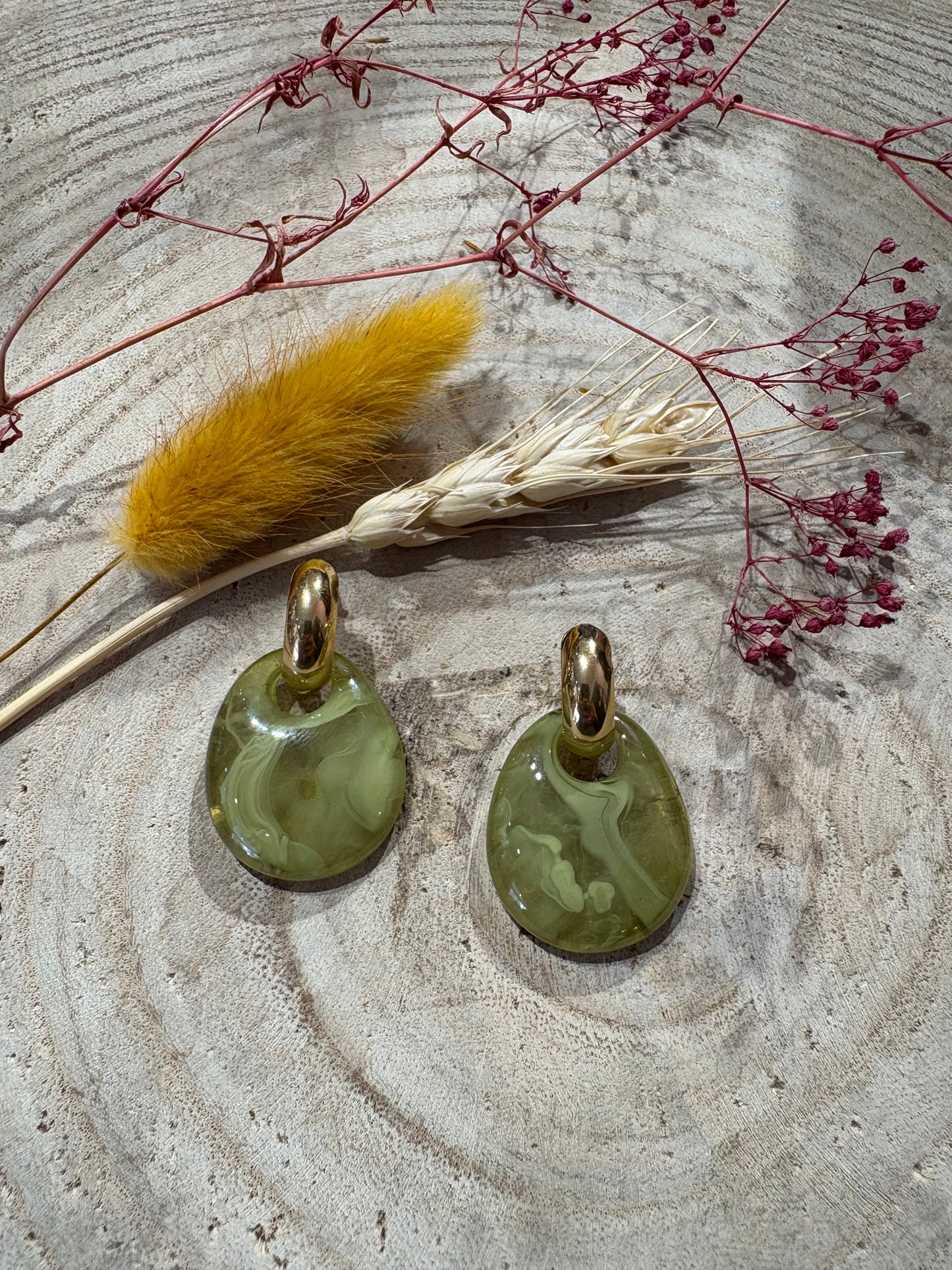 Boucles Alysha Vert