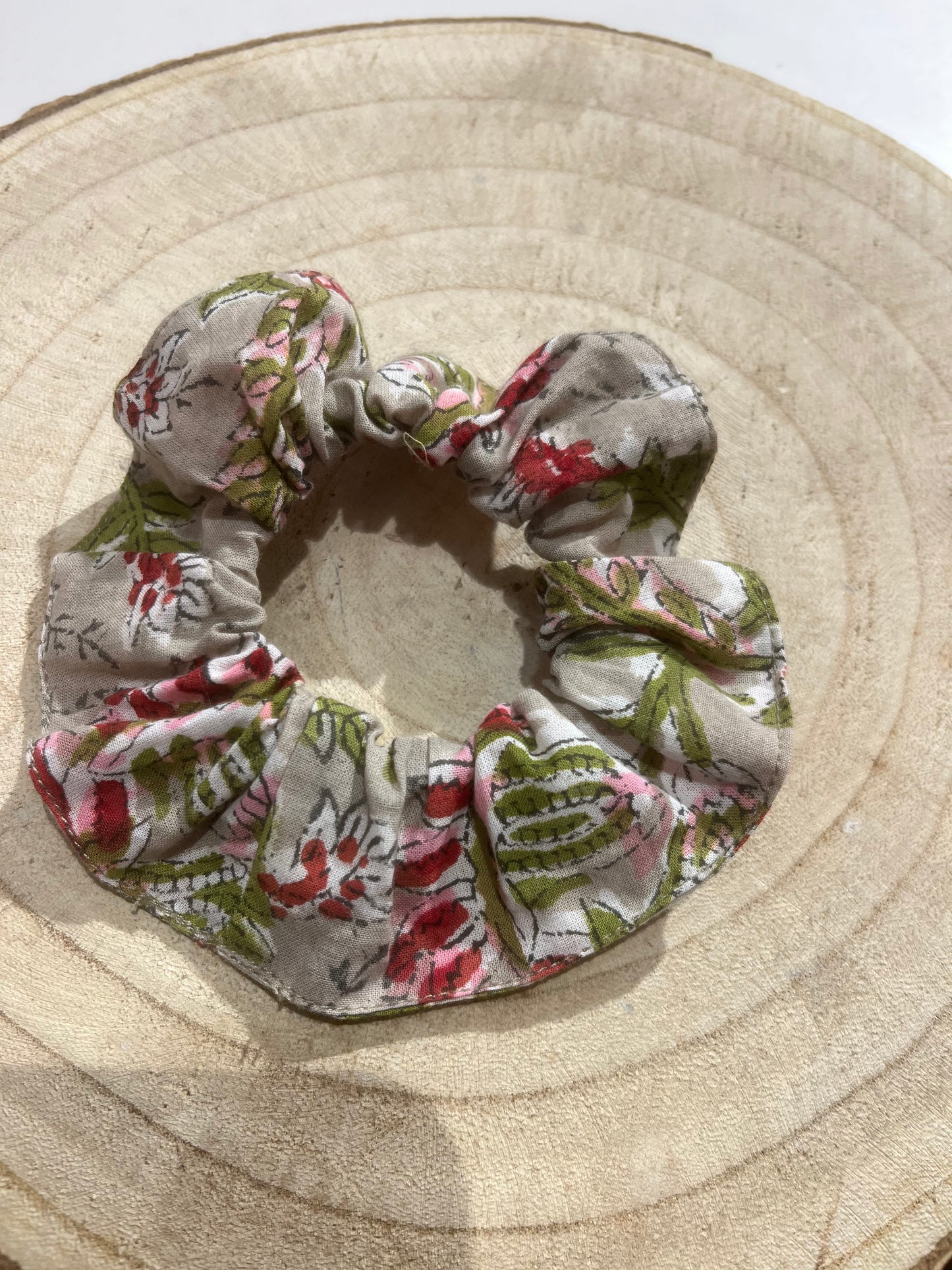 Chouchou Rose et Beige - La P'tite Cachottière