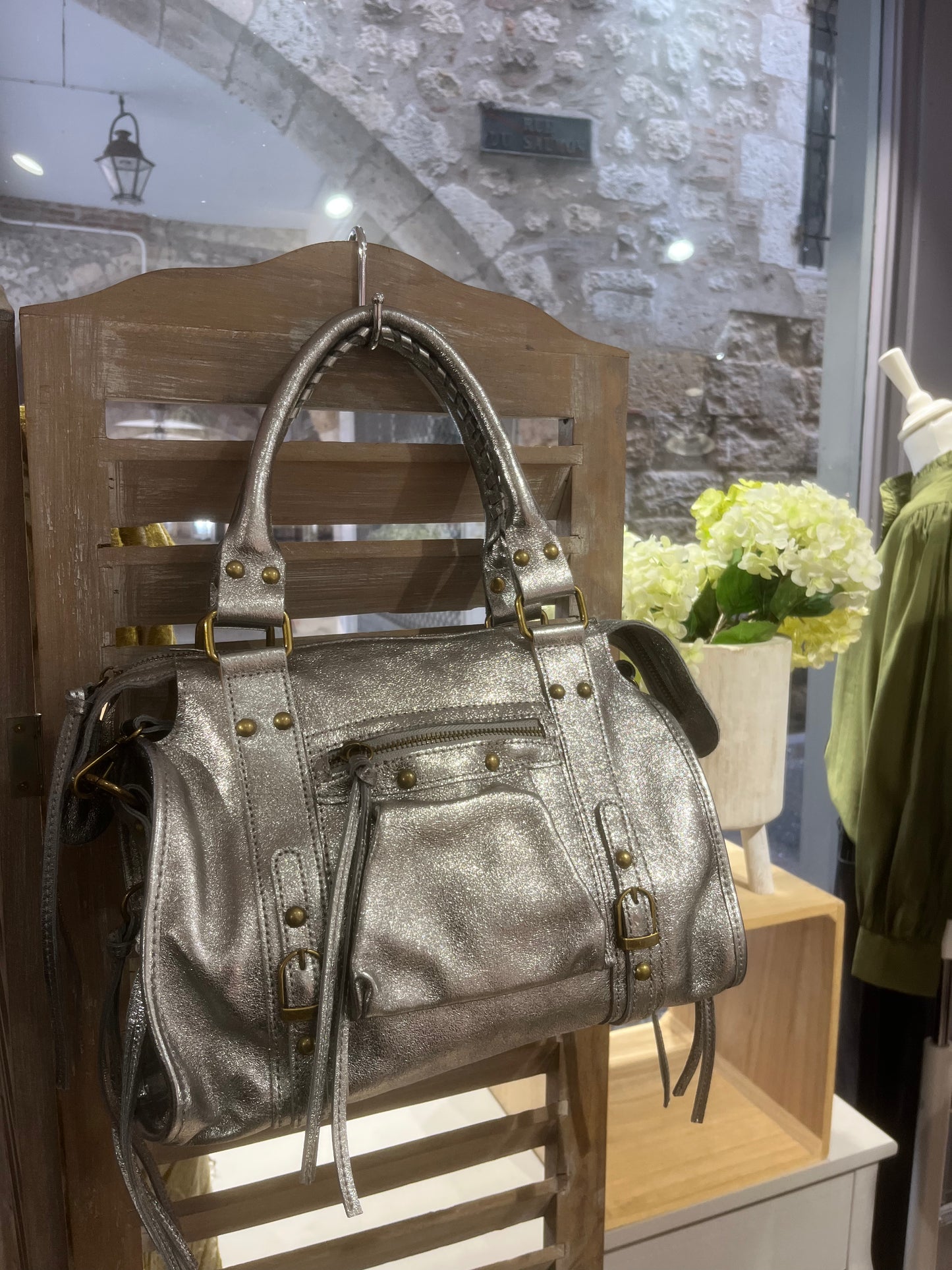 Sac CAPUCINE M argenté