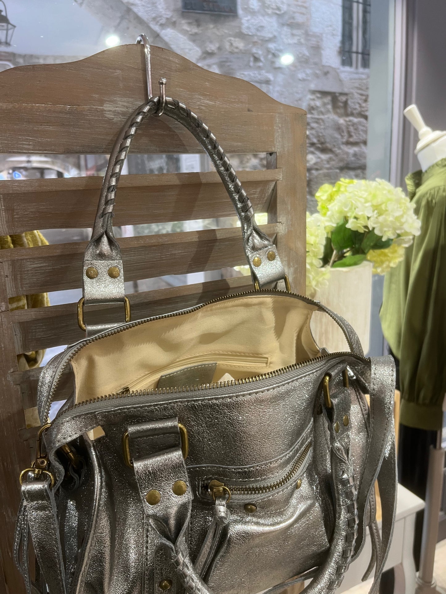 Sac CAPUCINE M argenté