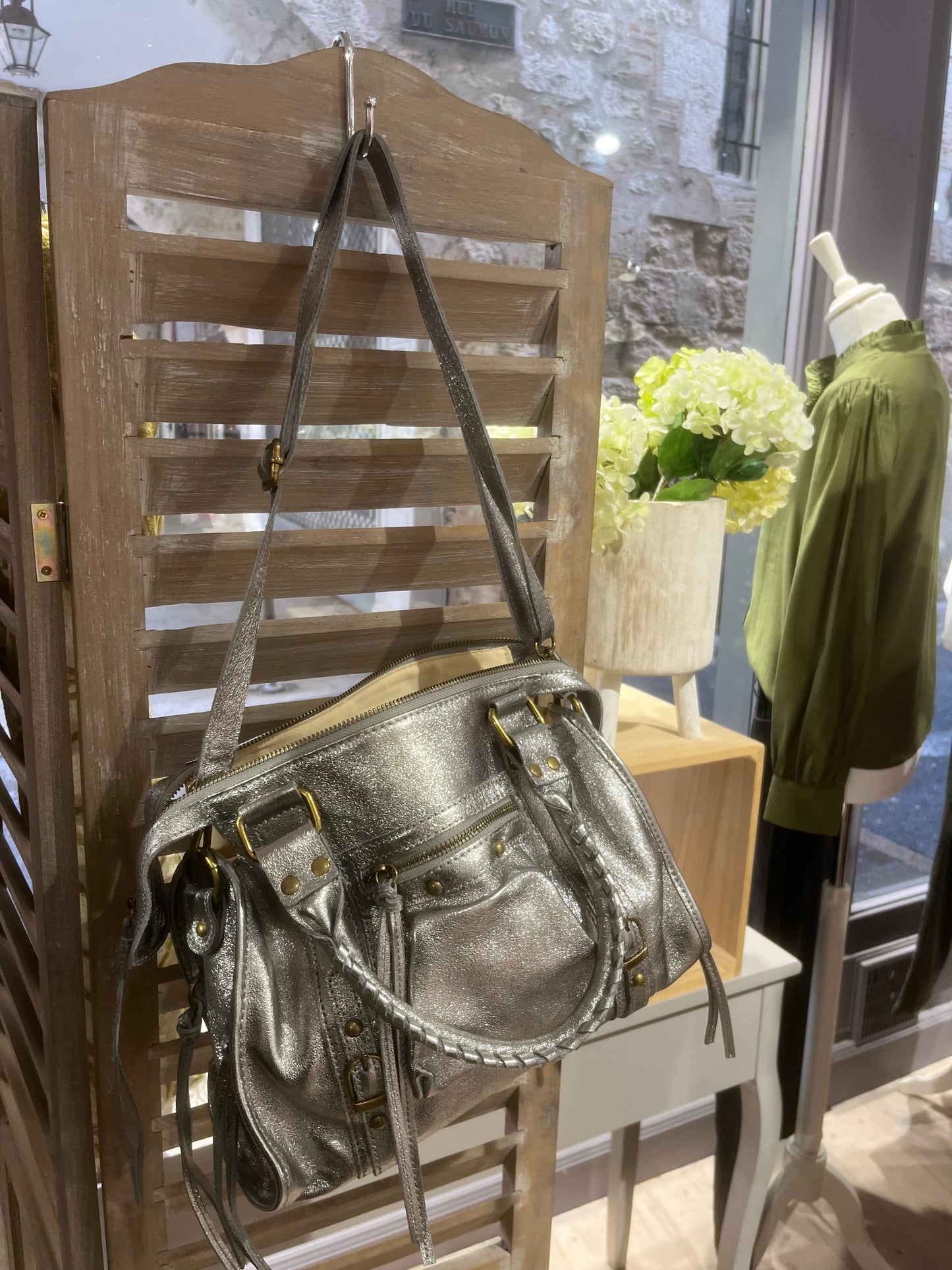 Sac CAPUCINE M argenté