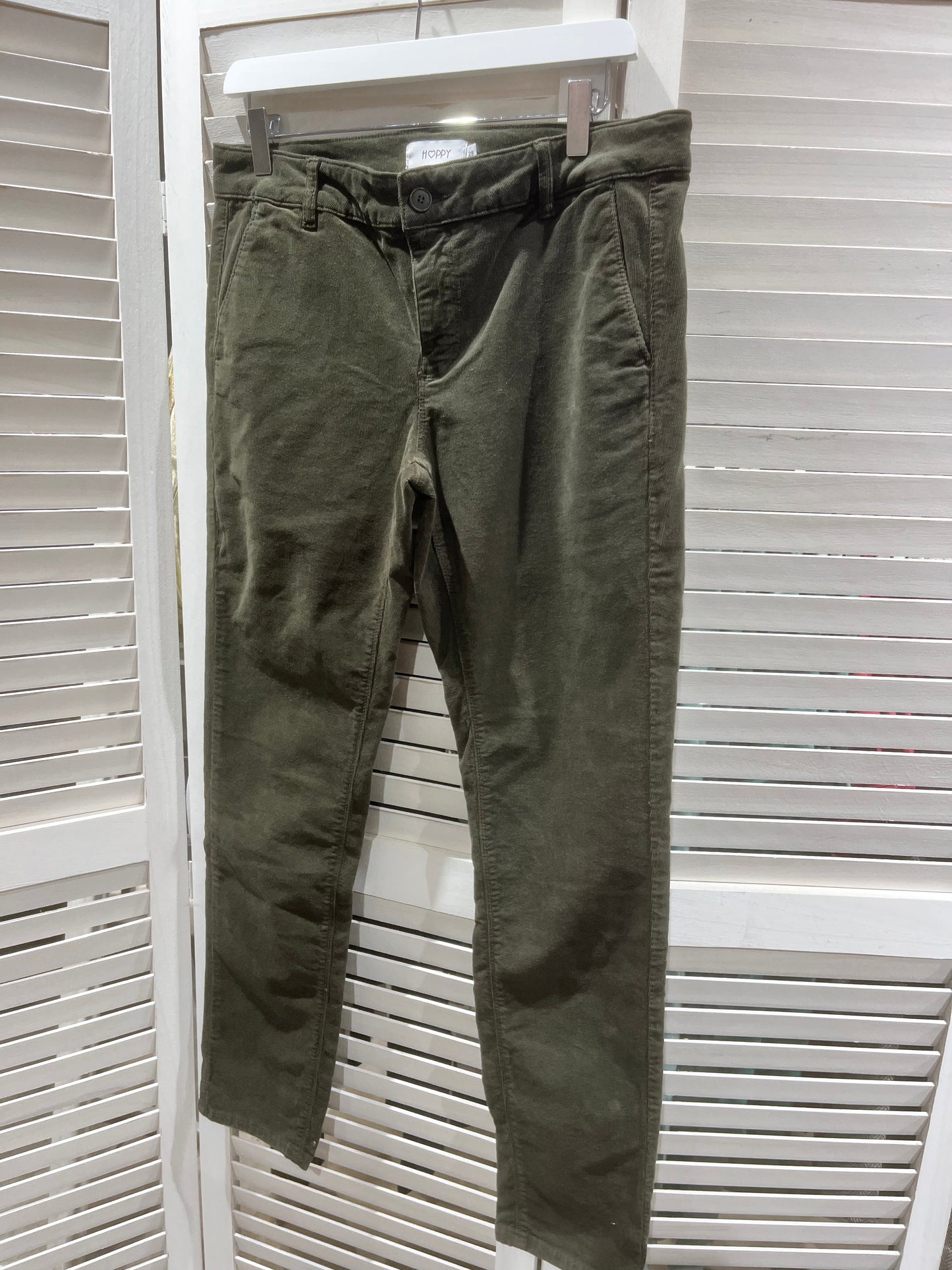 Pantalon joy velvet treillis kaki