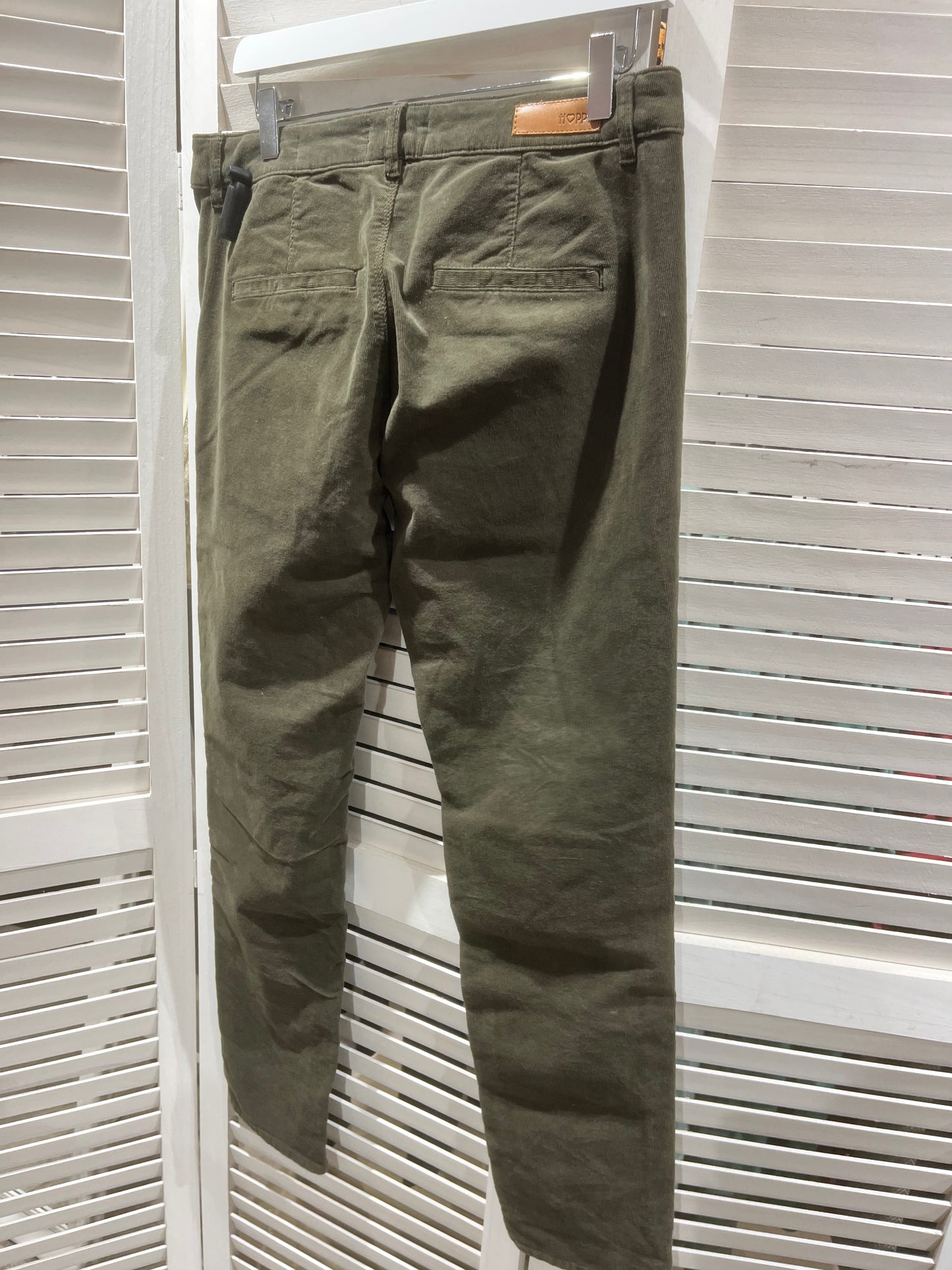 Pantalon joy velvet treillis kaki