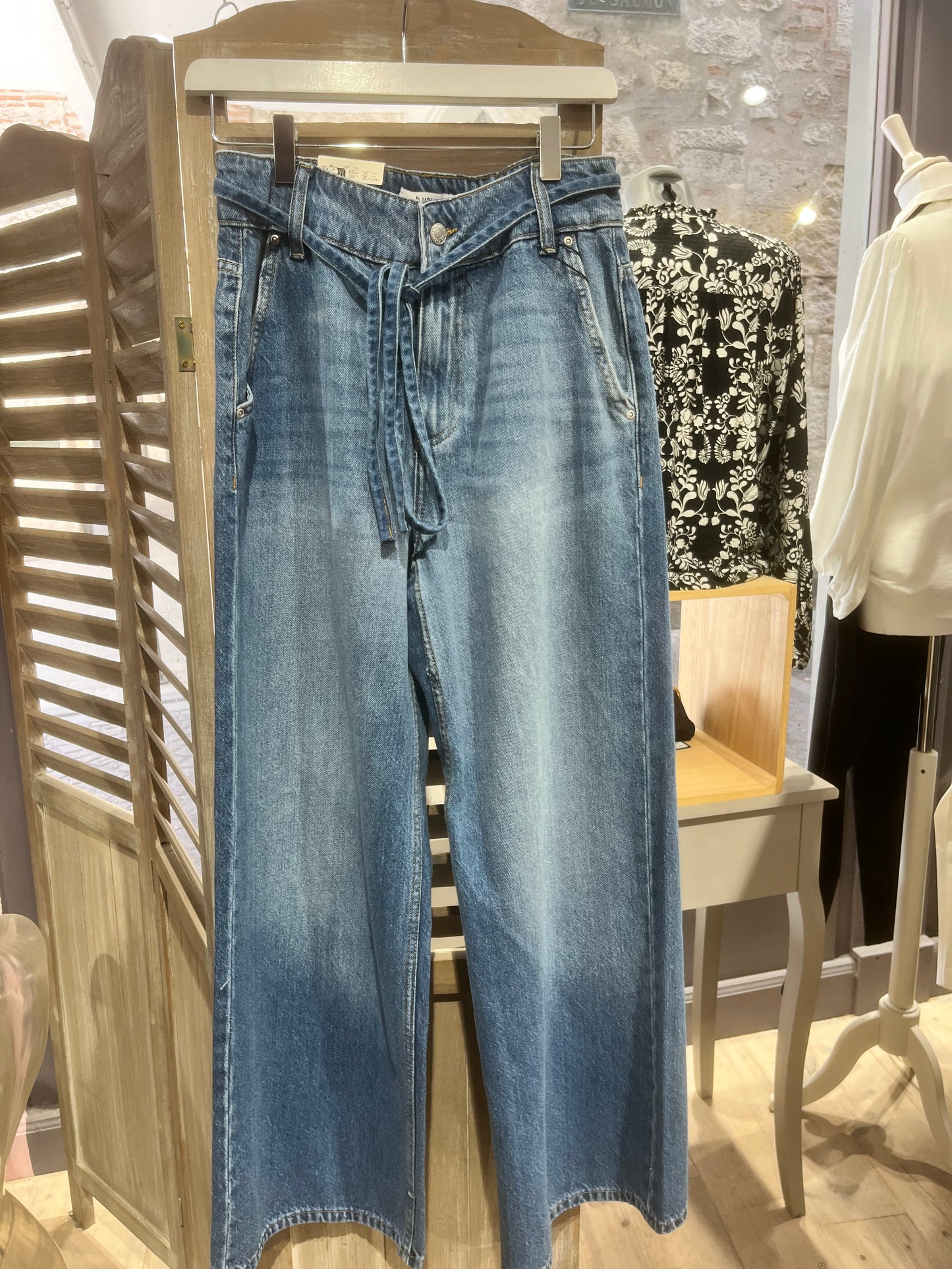 Bykimu belt jeans