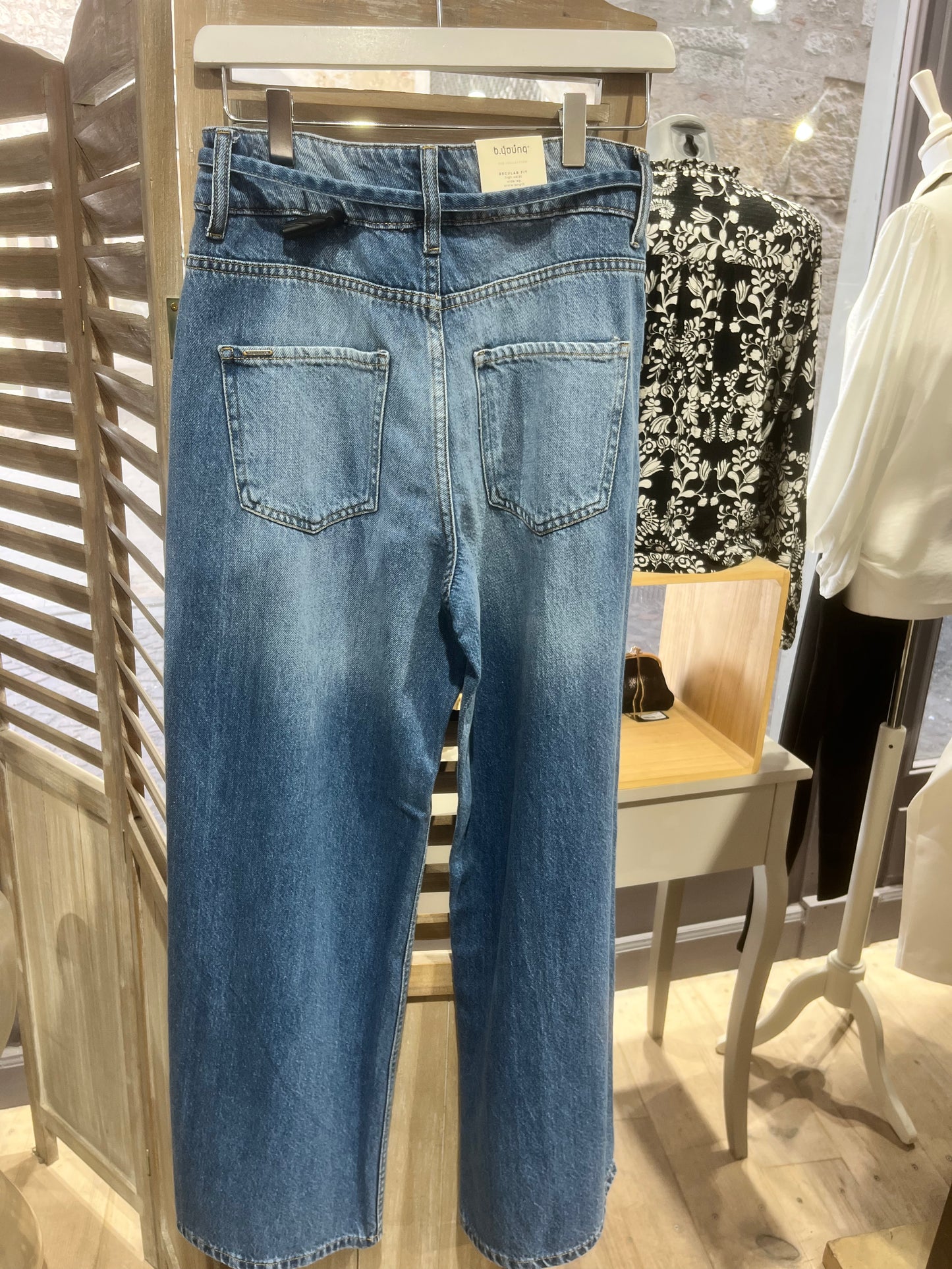 Bykimu belt jeans