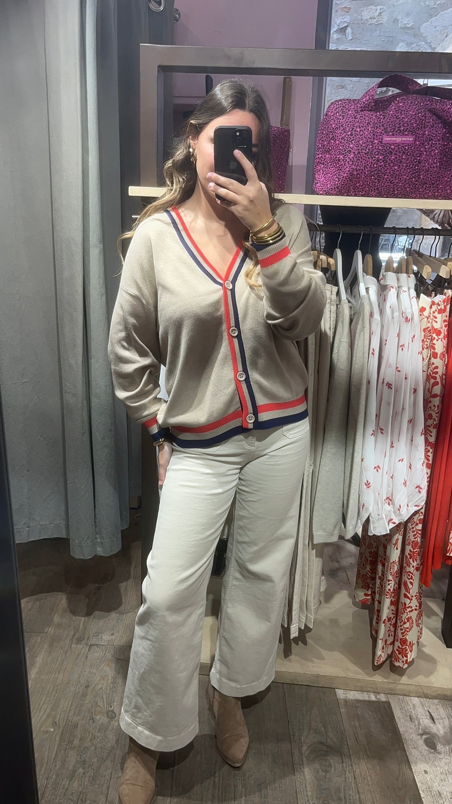 Cardigan bymmorla beige