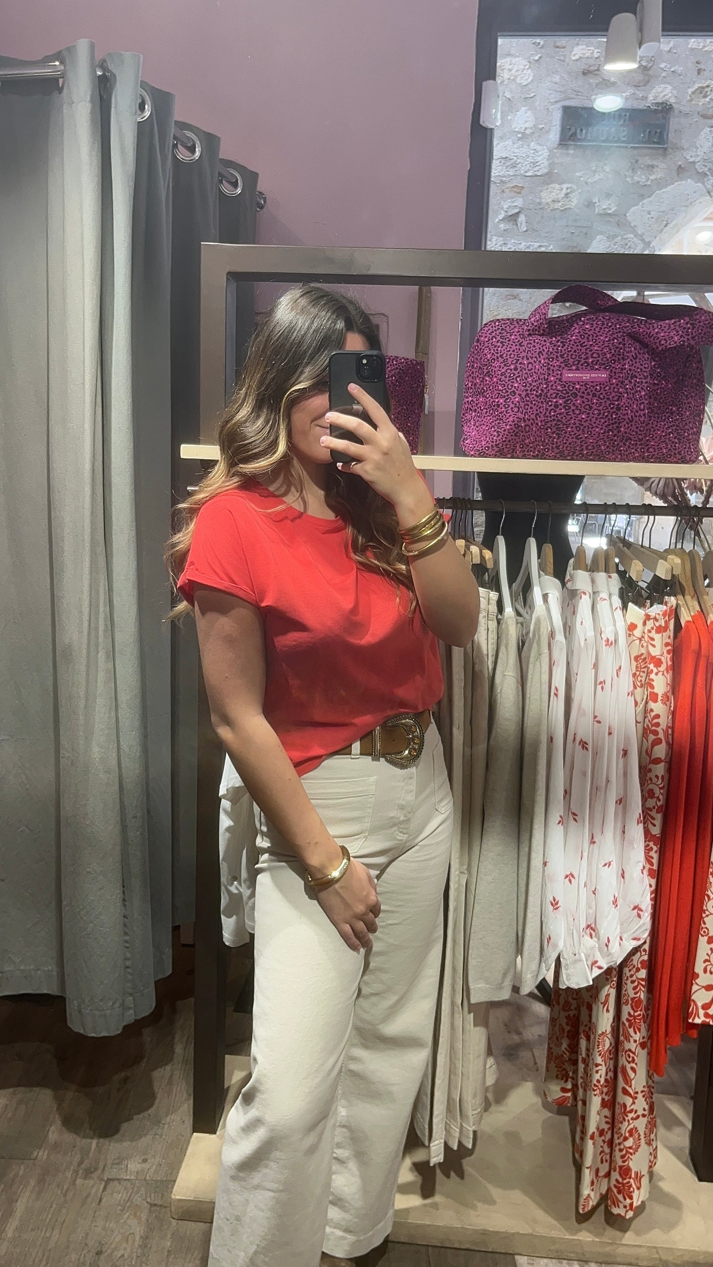 T-shirt Pamila Rouge