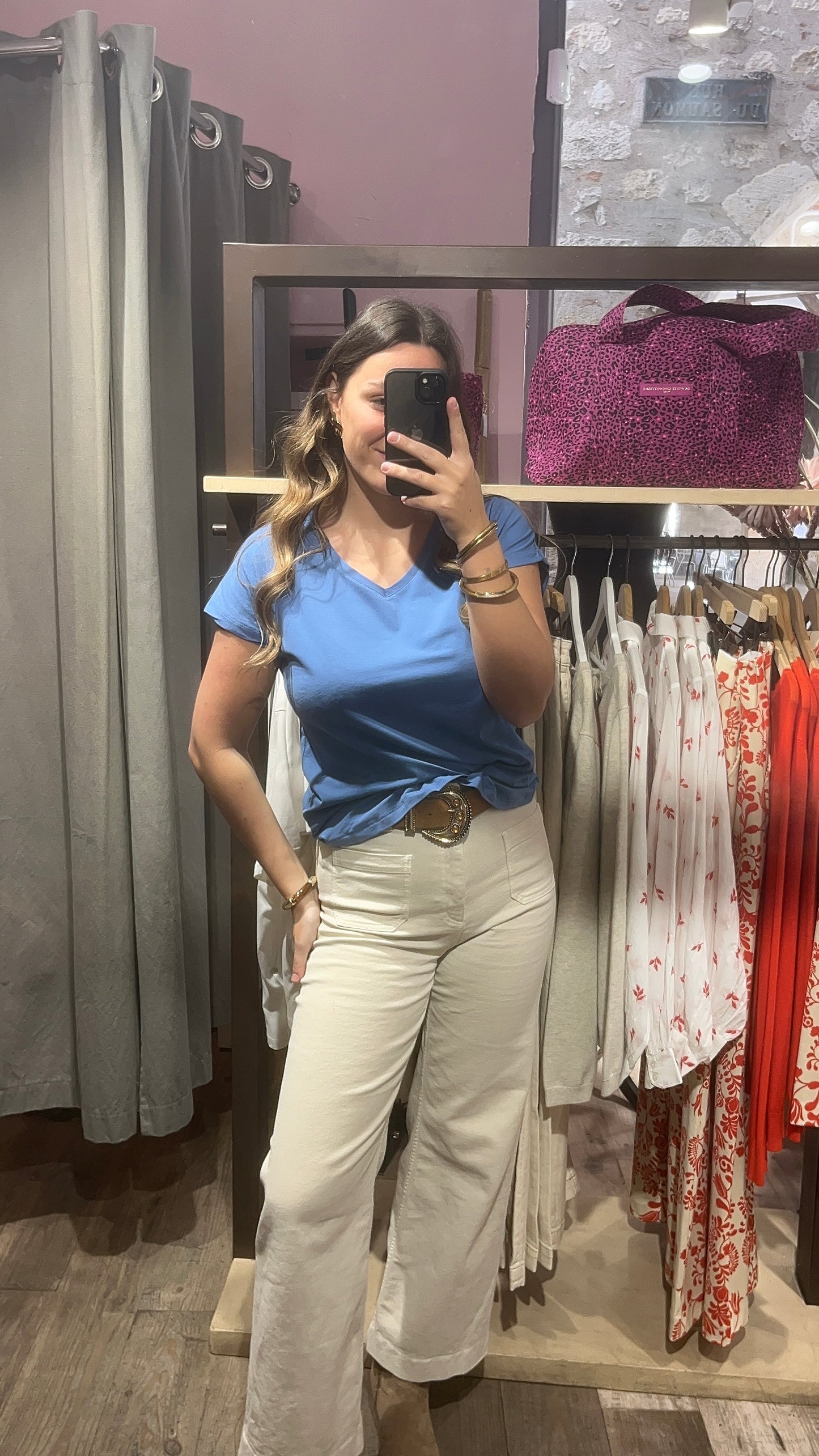 T-shirt Bypamila bleu