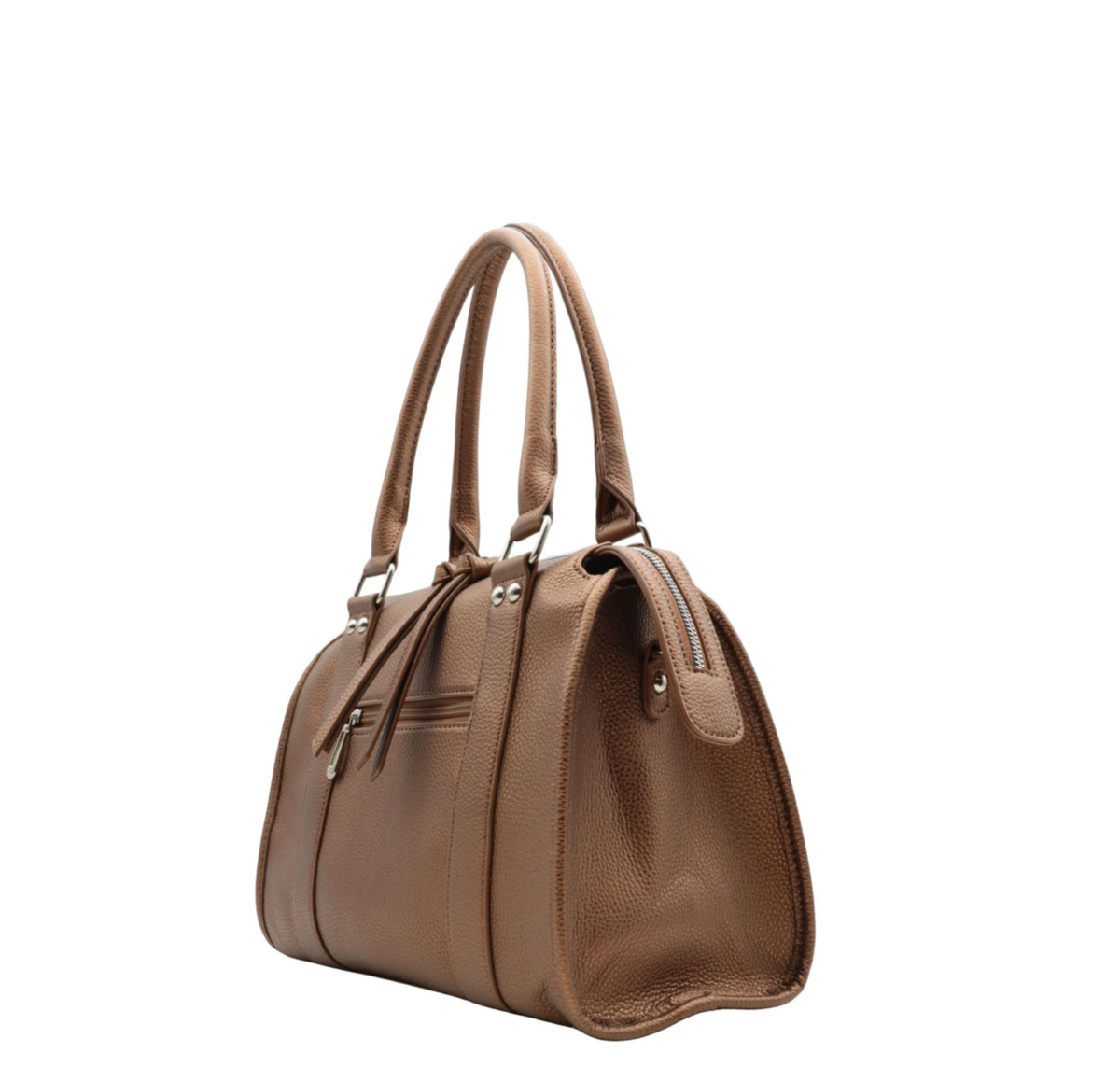 SAC À MAIN MARRON METALISÉE