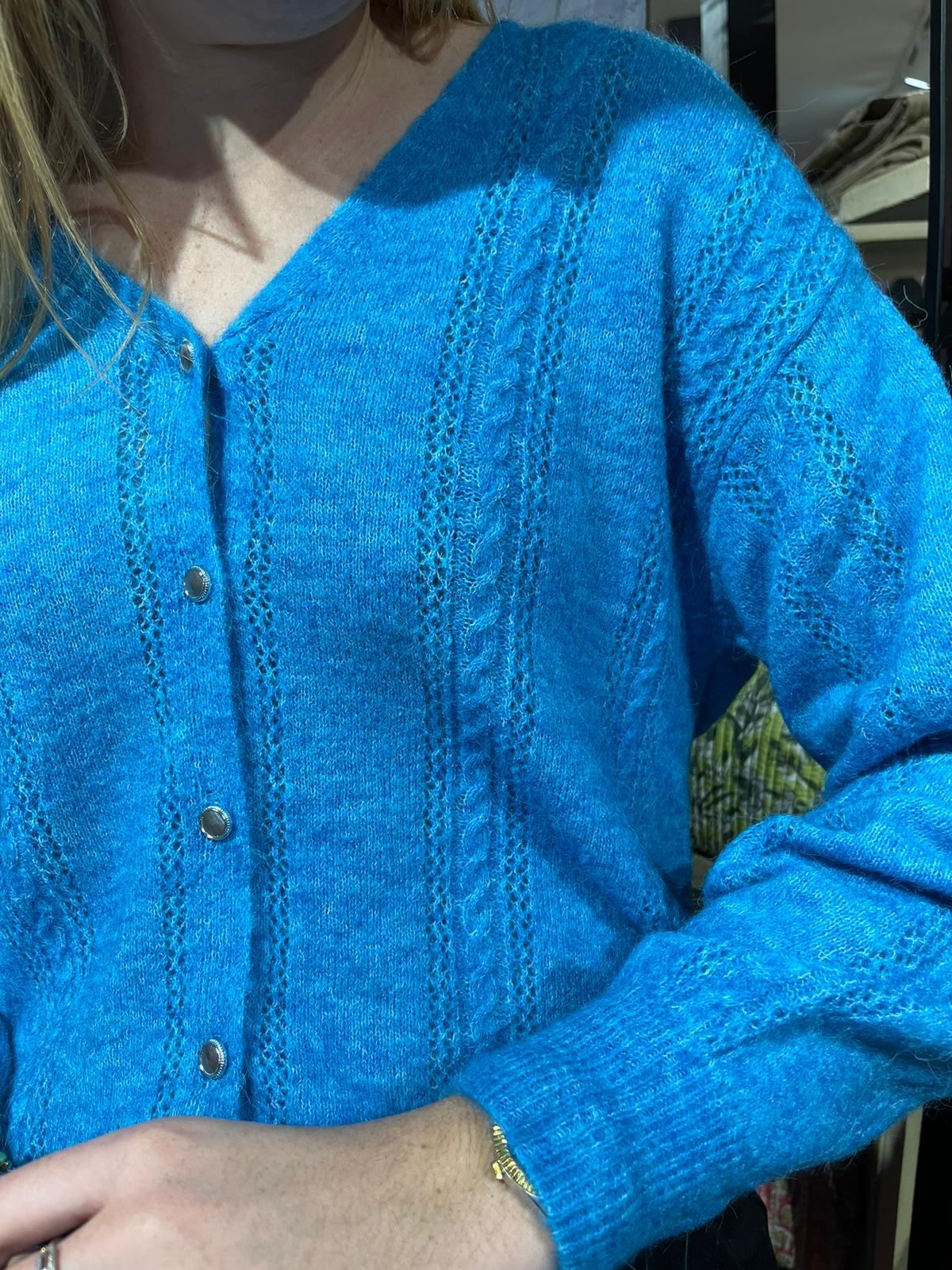 Cardigan 5 Ihjordan Bleu - Ichi