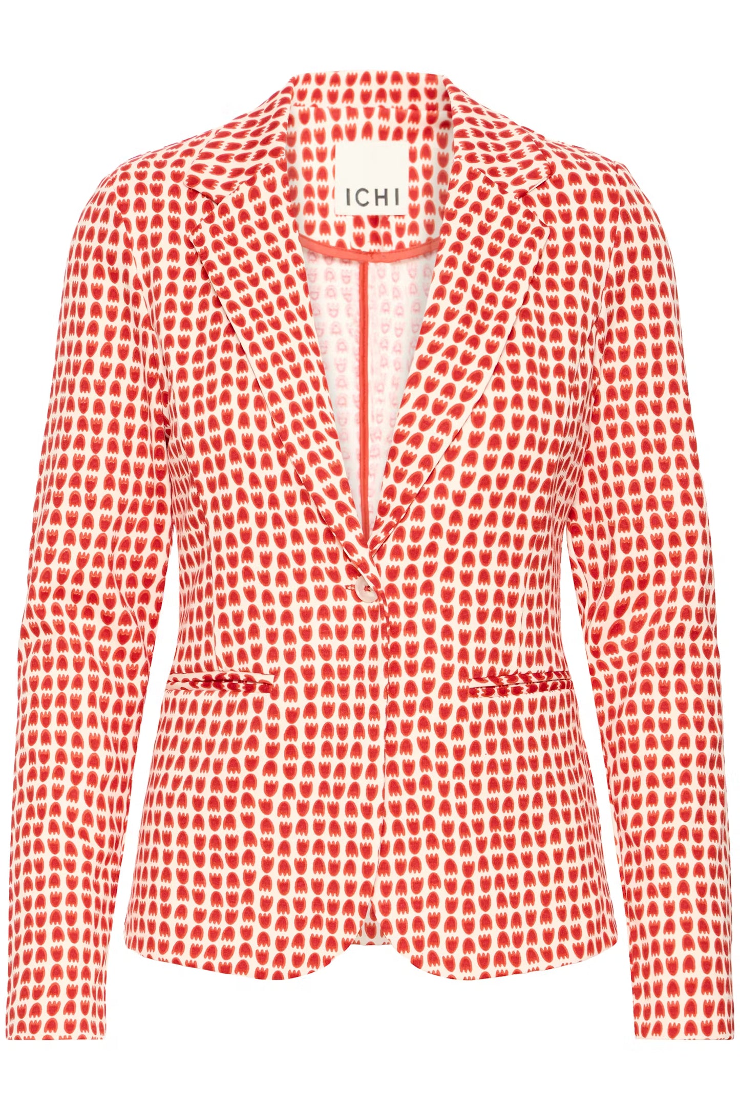 Blazer Ihkate Print Fiery Red