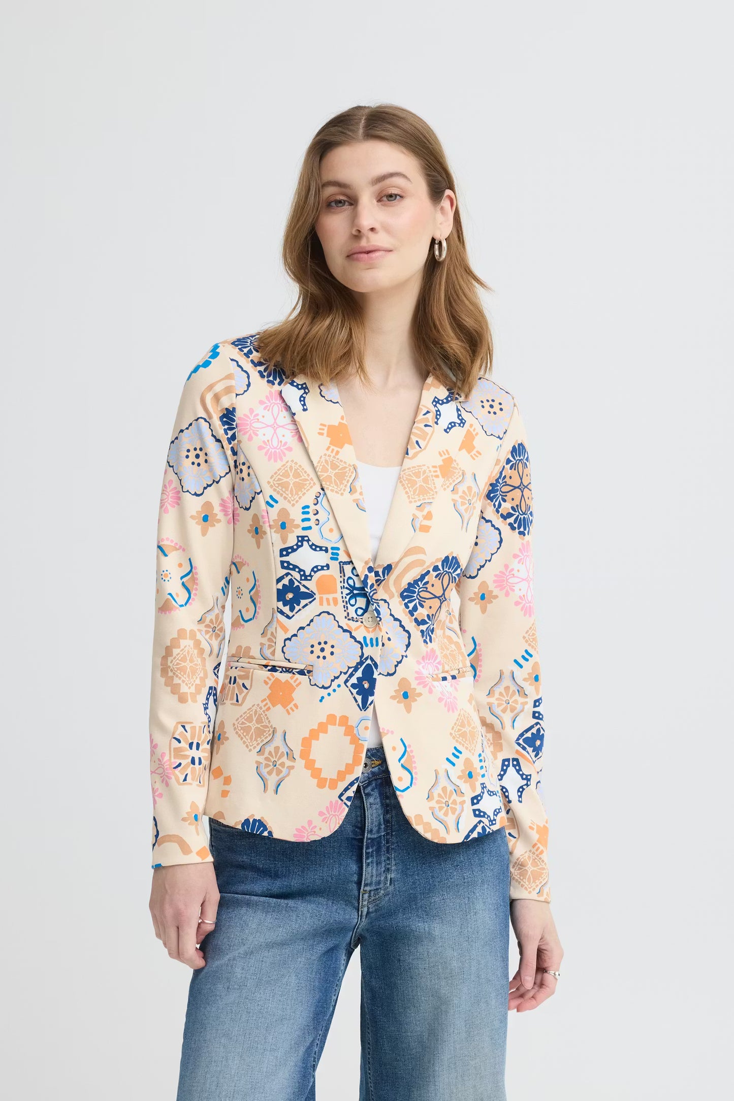 Blazer Ihkate Print Graphic Til