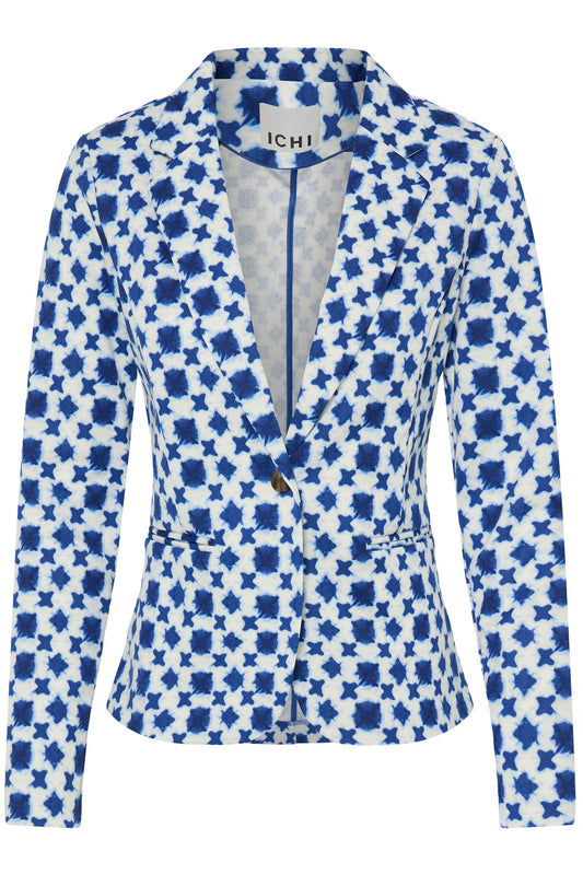 Blazer Ihkate Print Blue Grap