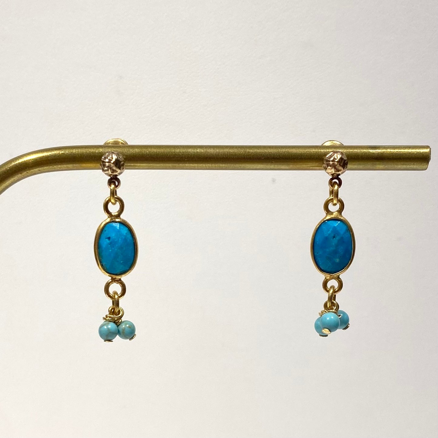 Boucles d'Oreilles Indira Bleu - By Garance