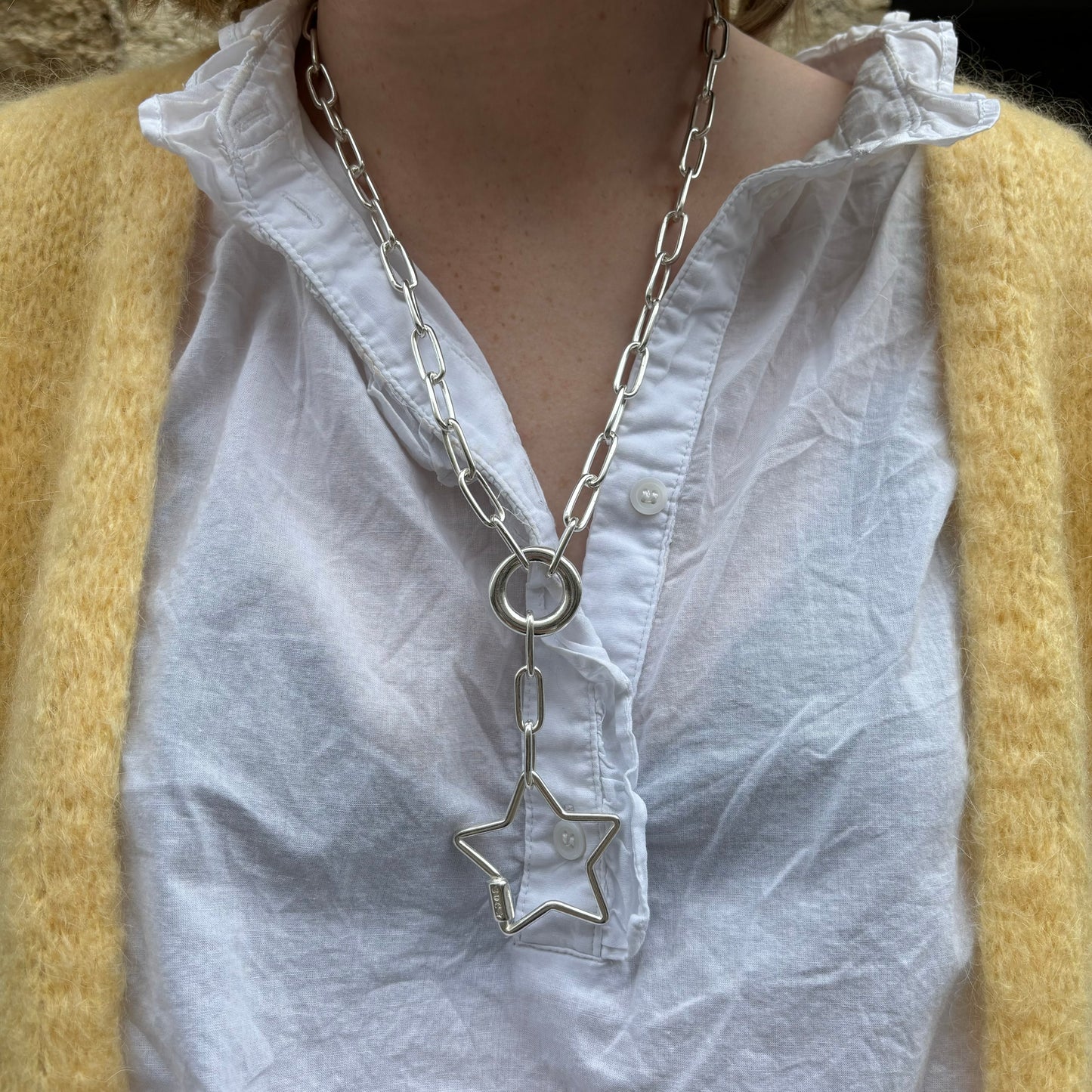 Collier Etoile -  Secret De Cuir, By Régine