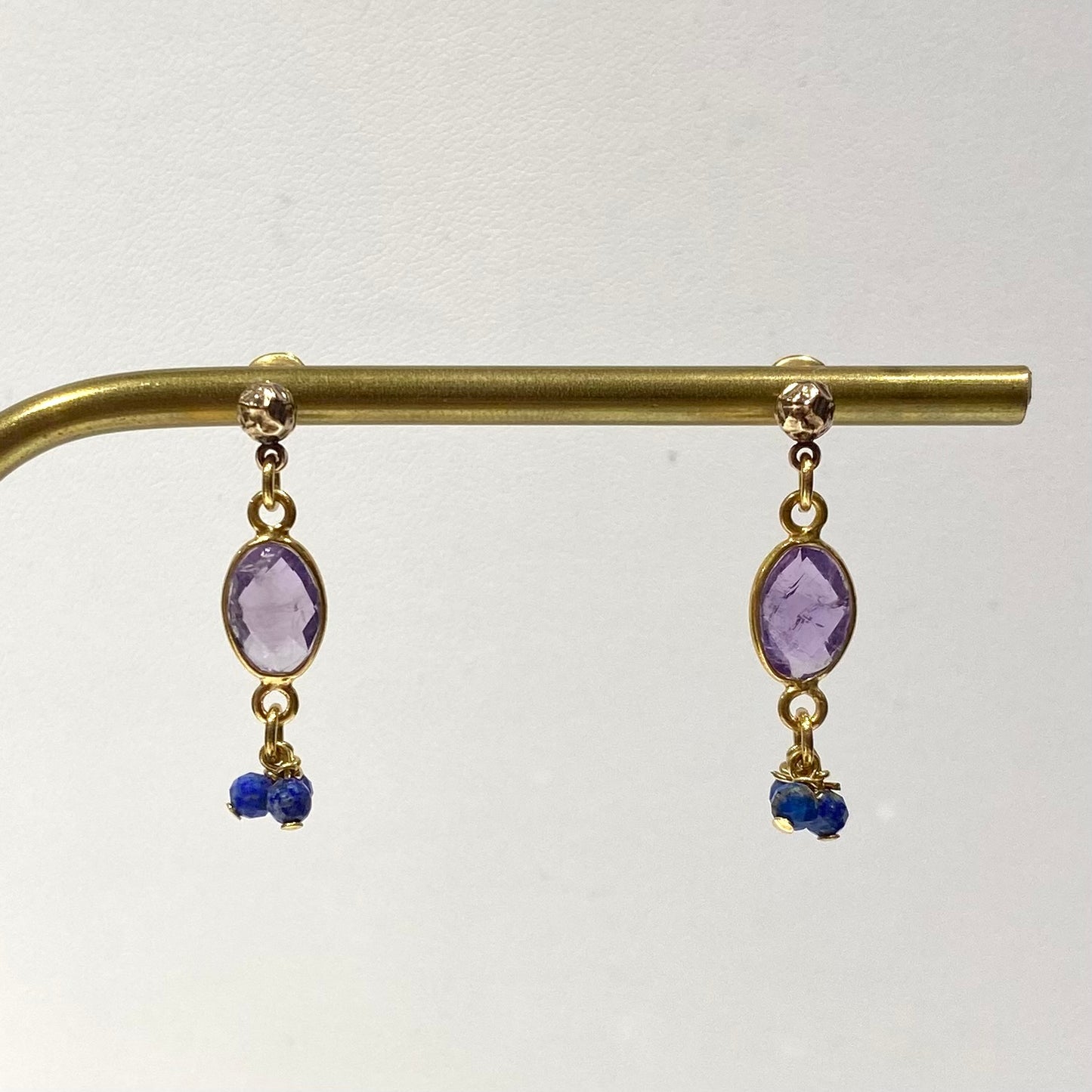 Boucles d'Oreilles Indira Violet - By Garance