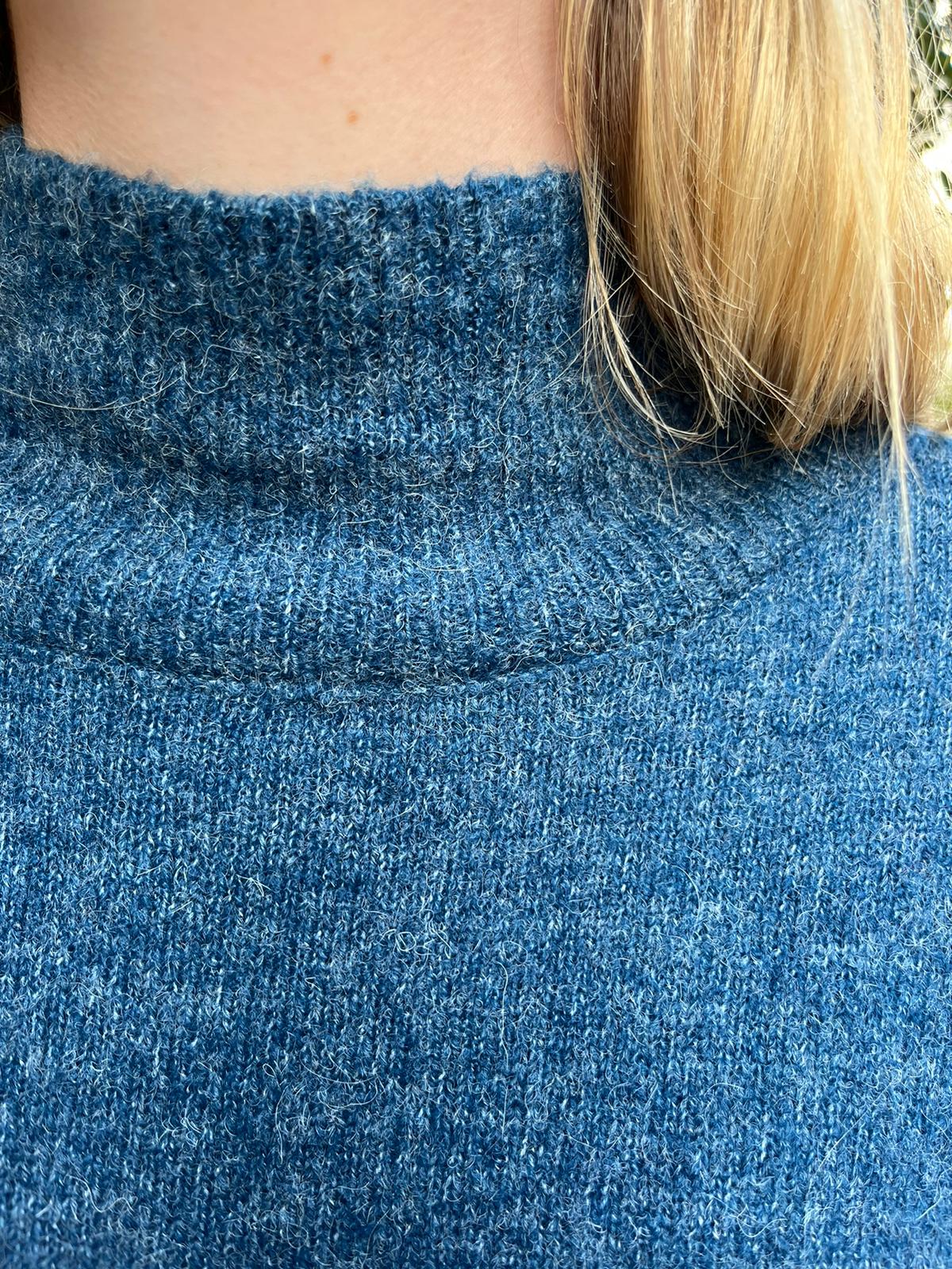 Pull Jumper Knit Byomartta Bleu - byoung