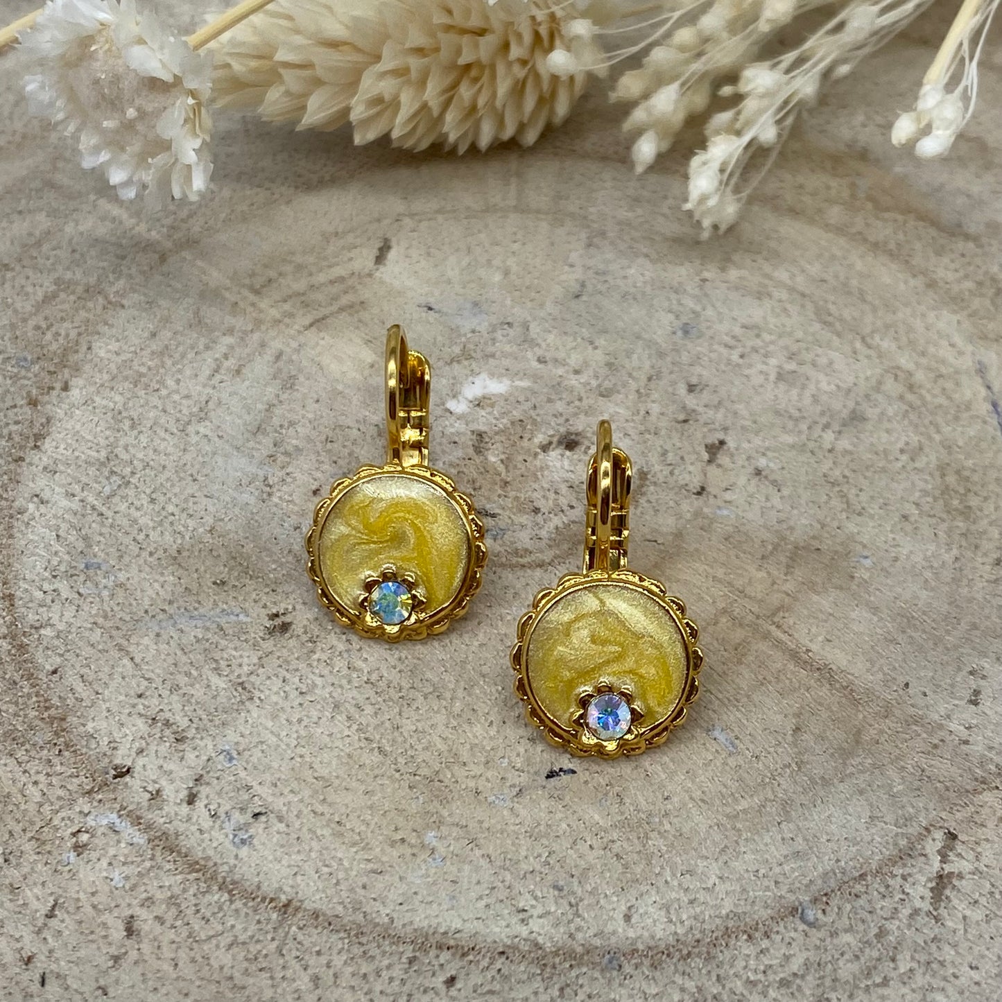 Boucles d'Oreilles Jaune - Statu Quo