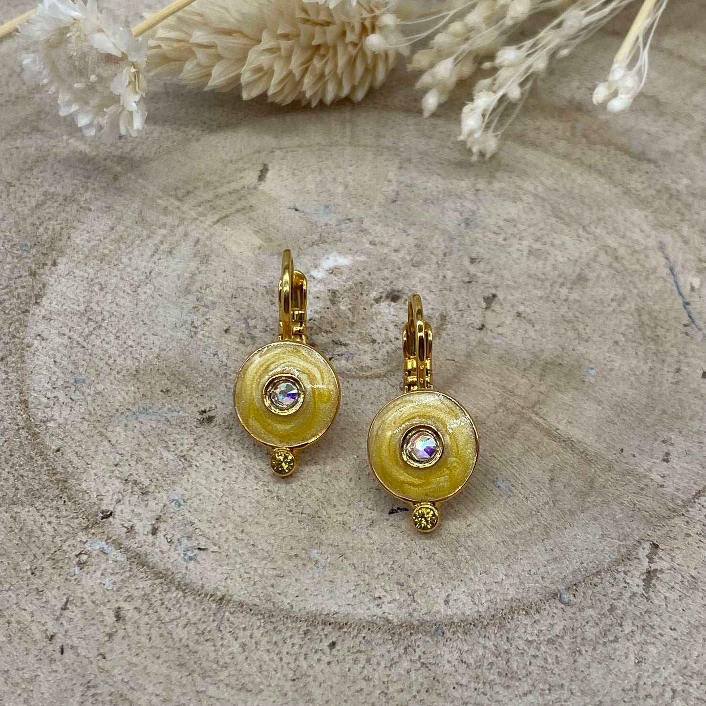 Boucles d'Oreilles Jaune - Statu Quo