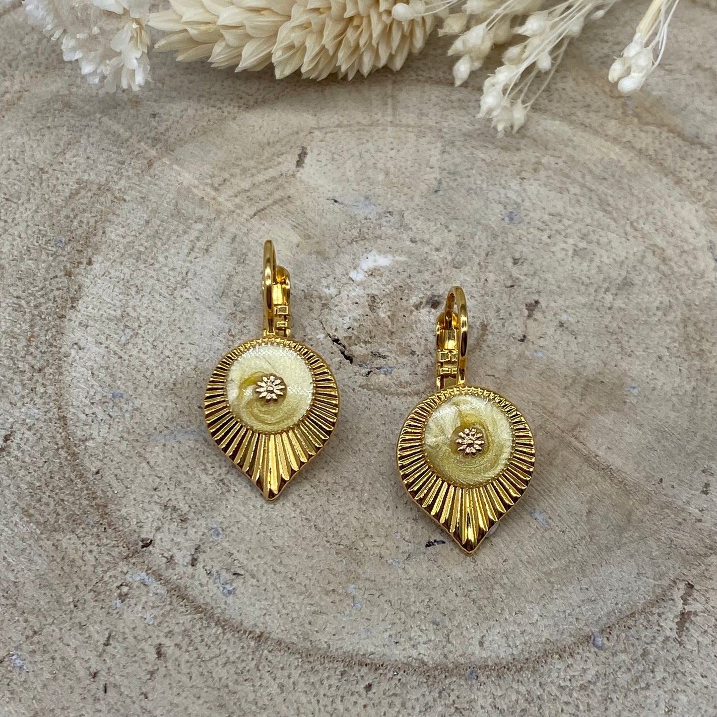 Boucles d'Oreilles Jaune - Statu Quo