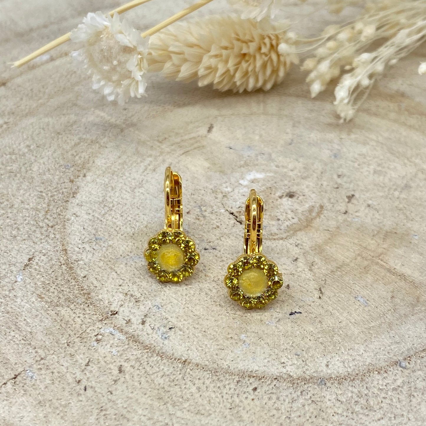 Boucles d'Oreilles Jaune - Statu Quo