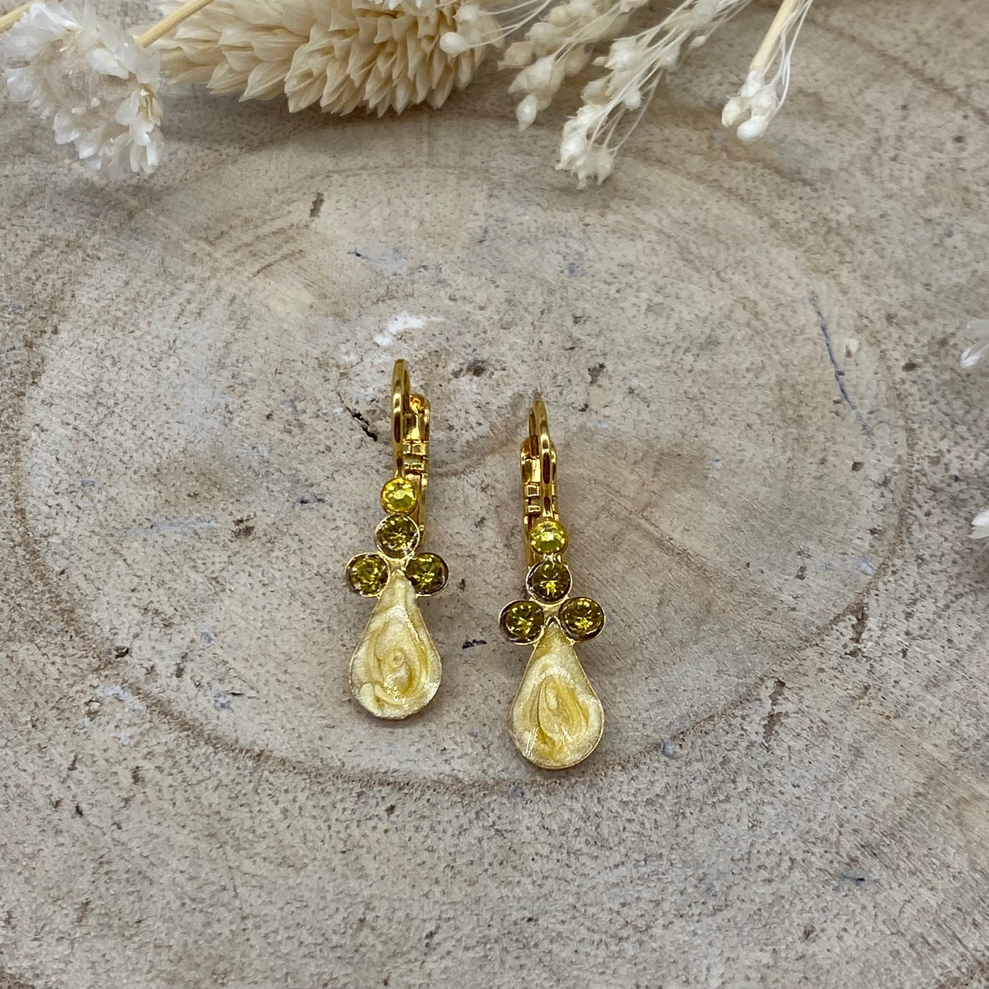 Boucles d'Oreilles Jaune - Statu Quo