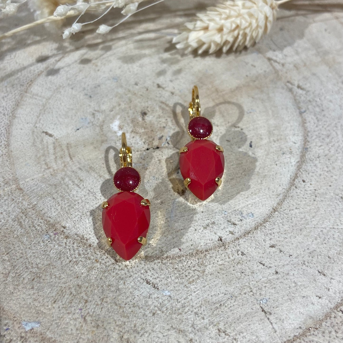 Boucles d'Oreilles Corail - Statu Quo