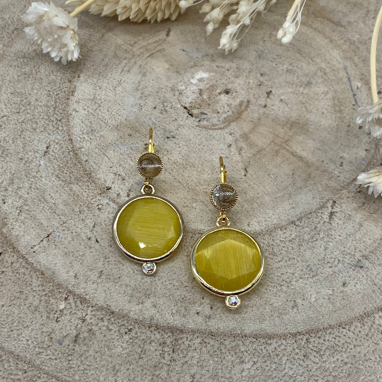 Boucles d'Oreilles Jaune - Statu Quo