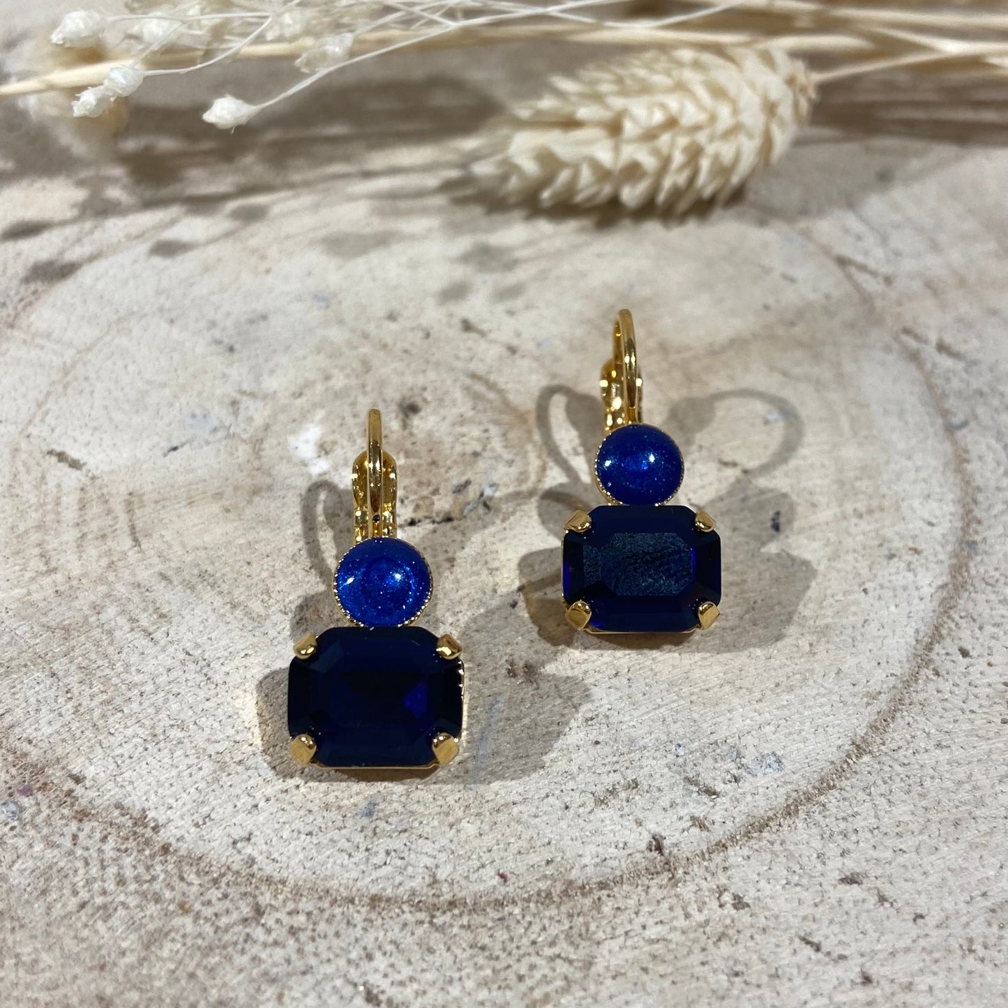 Boucles d'Oreilles Bleu Foncé - Statu Quo