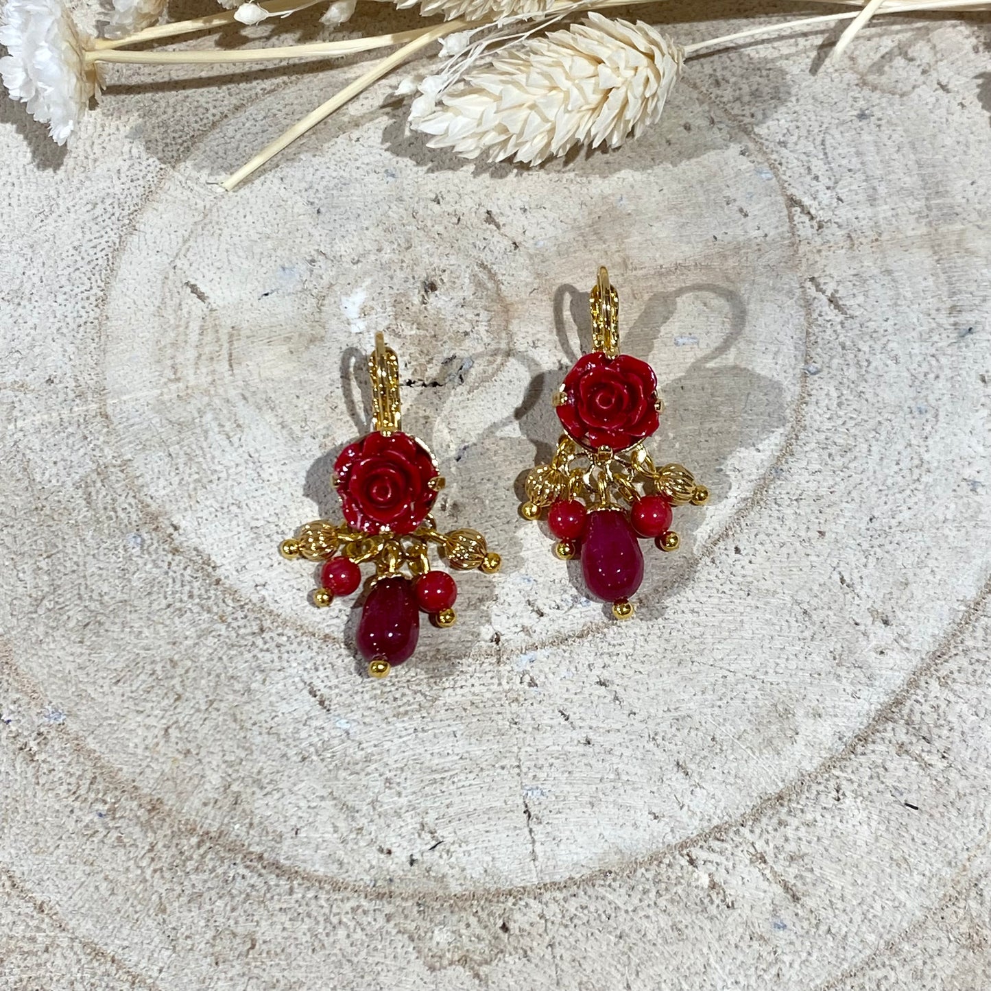 Boucles d'Oreilles Rouge - Statu Quo