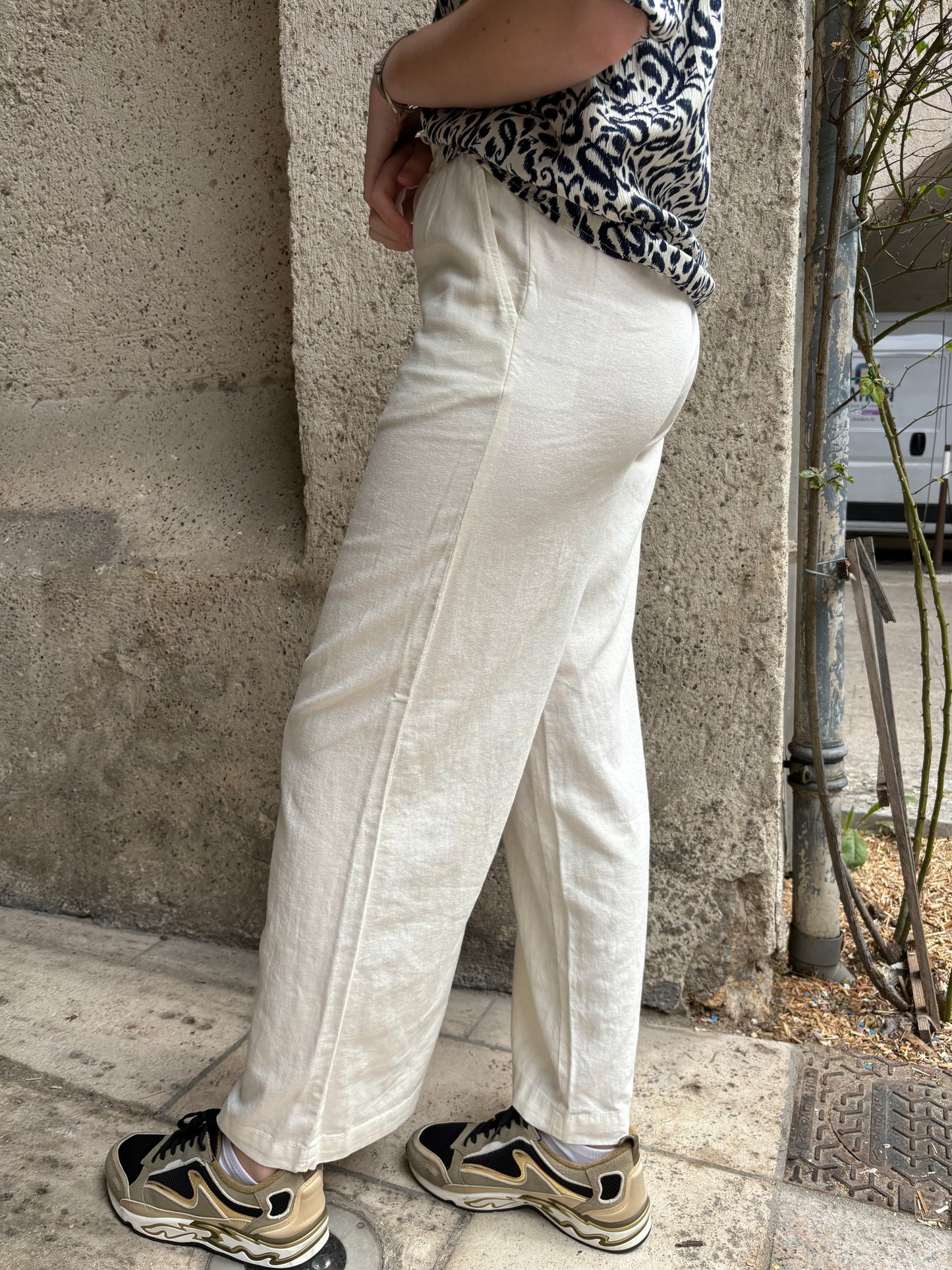 Pantalon Ihlino Blanc - Ichi