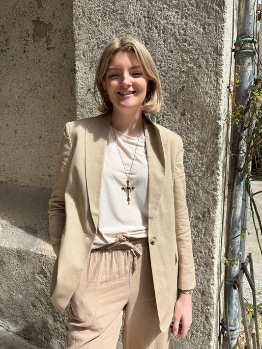 Blazer Ihlino Taupe - Ichi