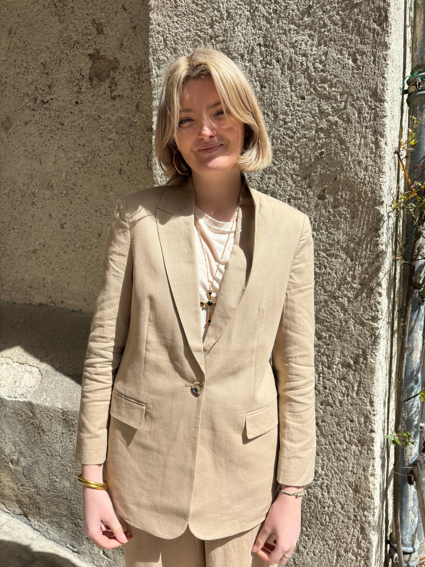 Blazer Ihlino Taupe - Ichi