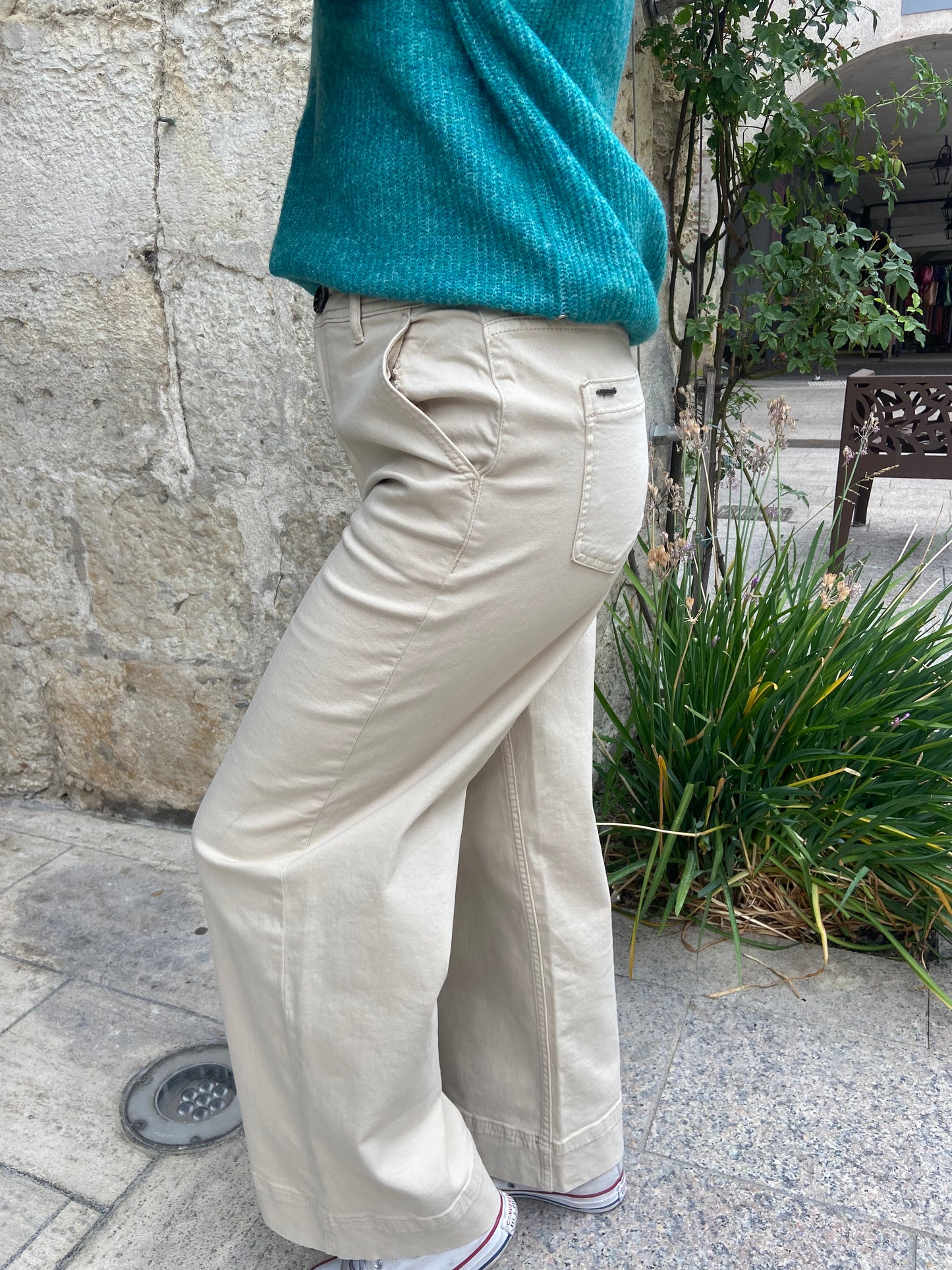 Pantalon 2 Bykato Bylydia Cropped Beige- b.young