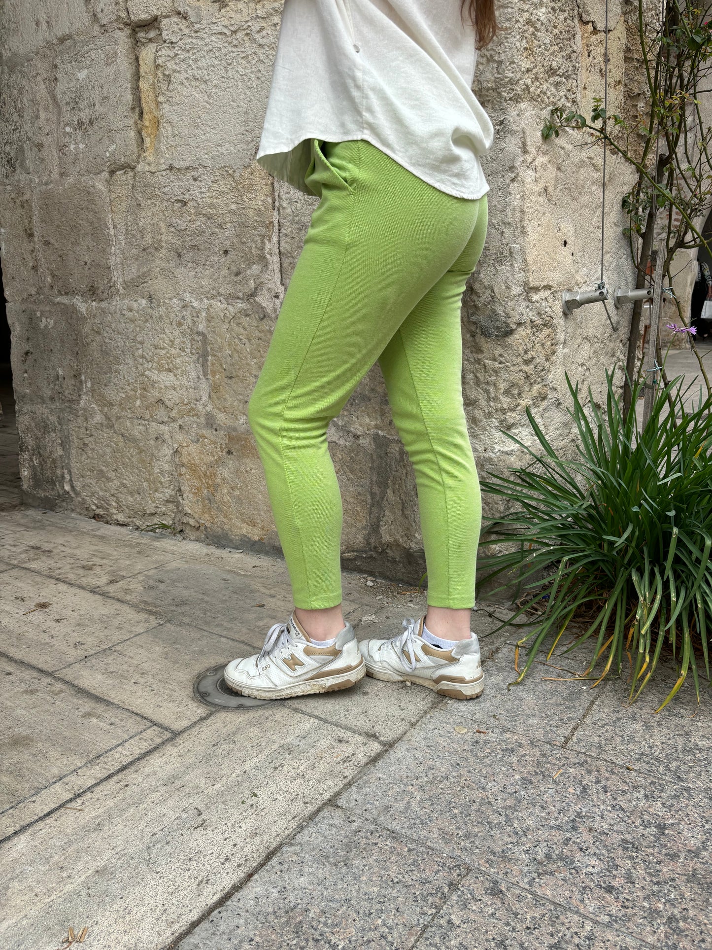 Pantalon Ihkate Pique Parrot Green - Ichi