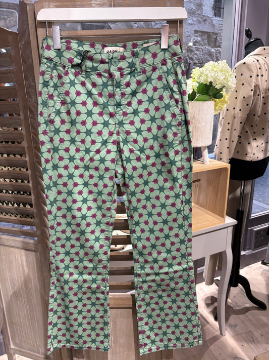 Pantalon Devon print geometrique
