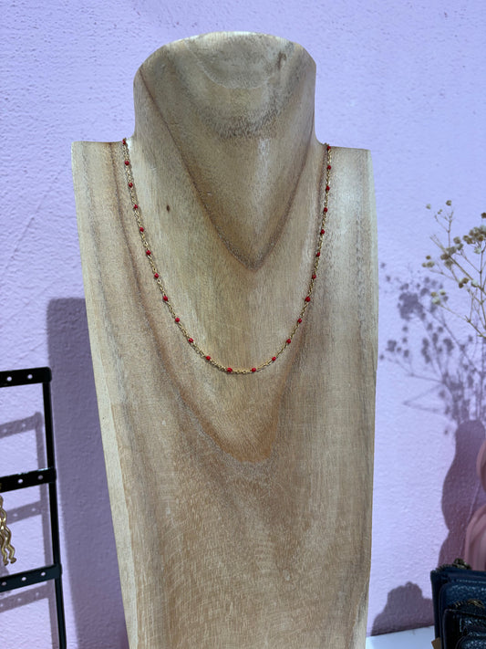 Collier Gigi Rouge