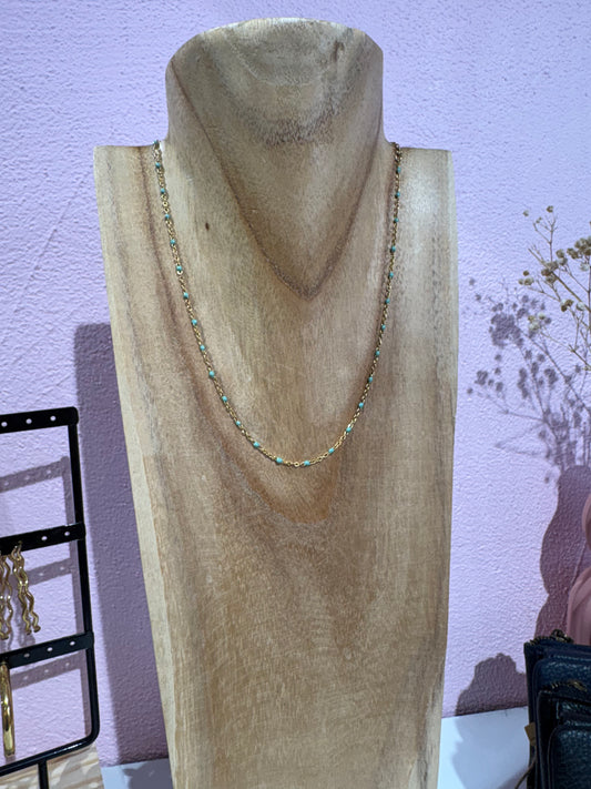Collier Gigi Bleu clair