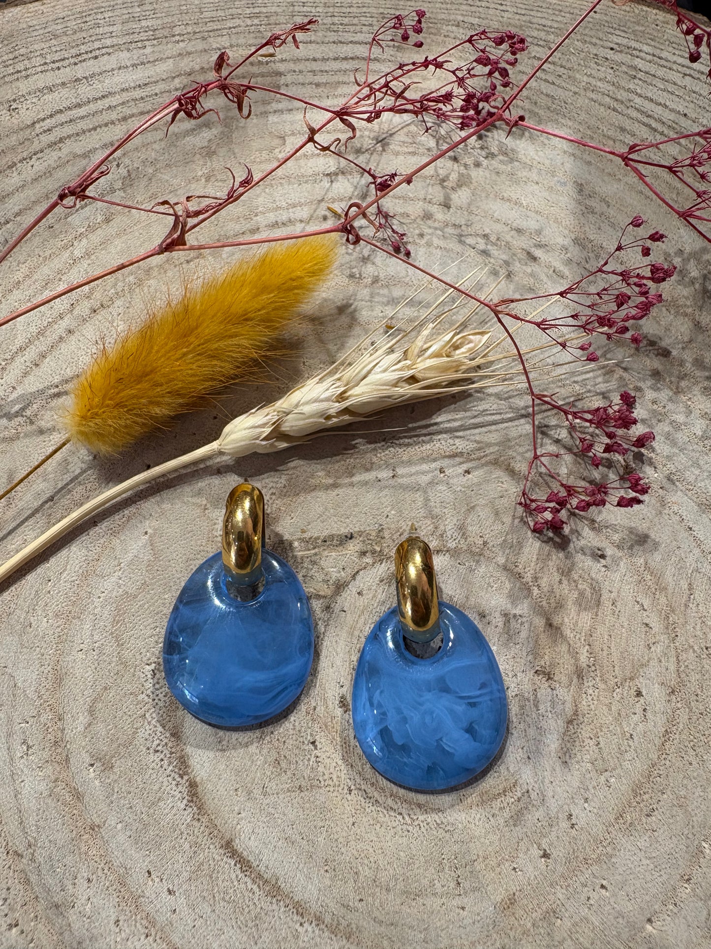Boucles Alysha Bleu