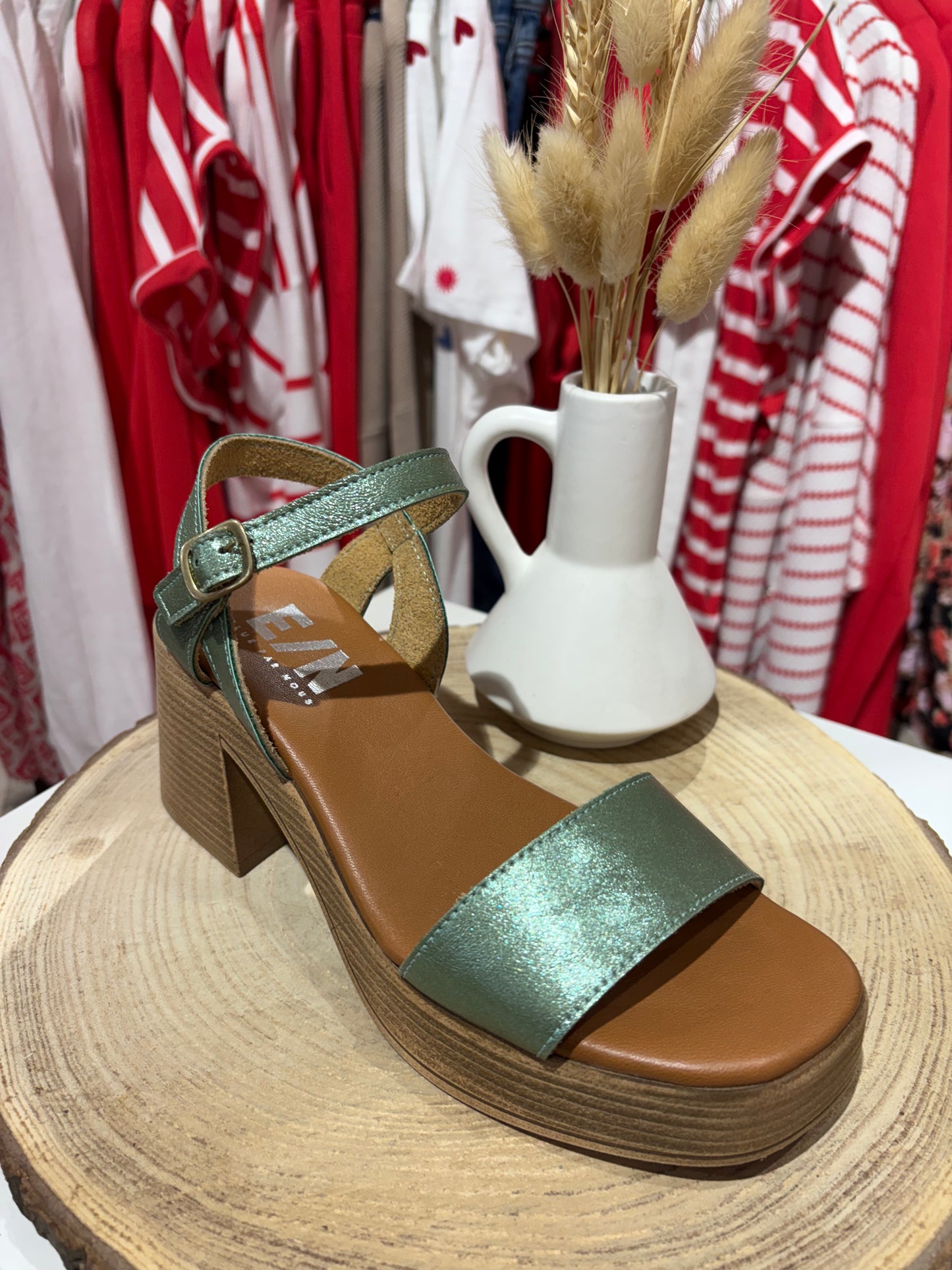 Chaussures reigny vert - Elue par nous