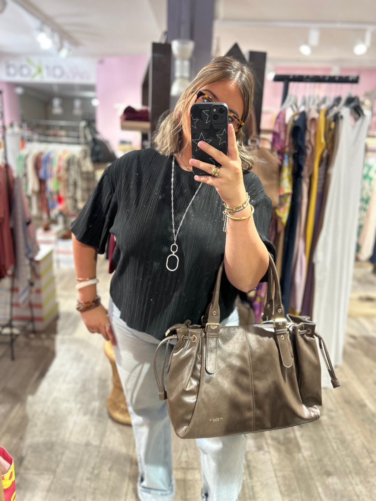 SAC À MAIN TAUPE