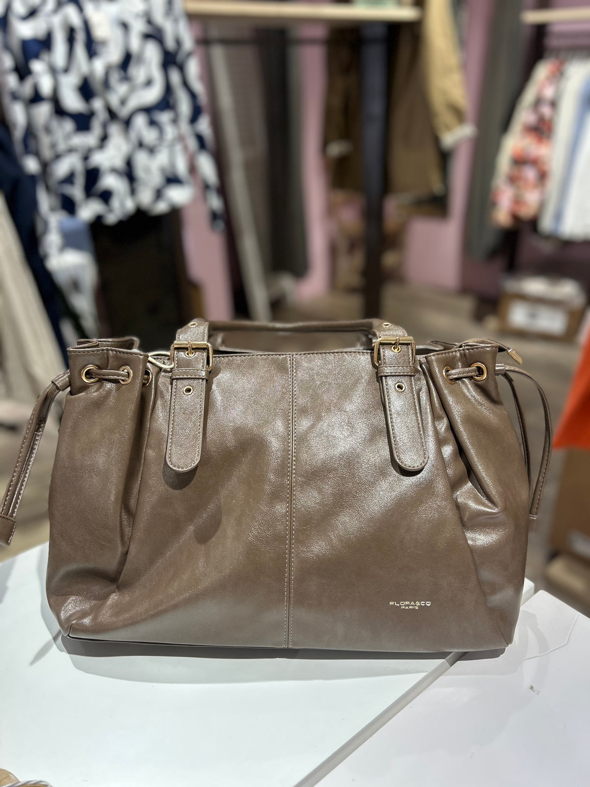 SAC À MAIN TAUPE
